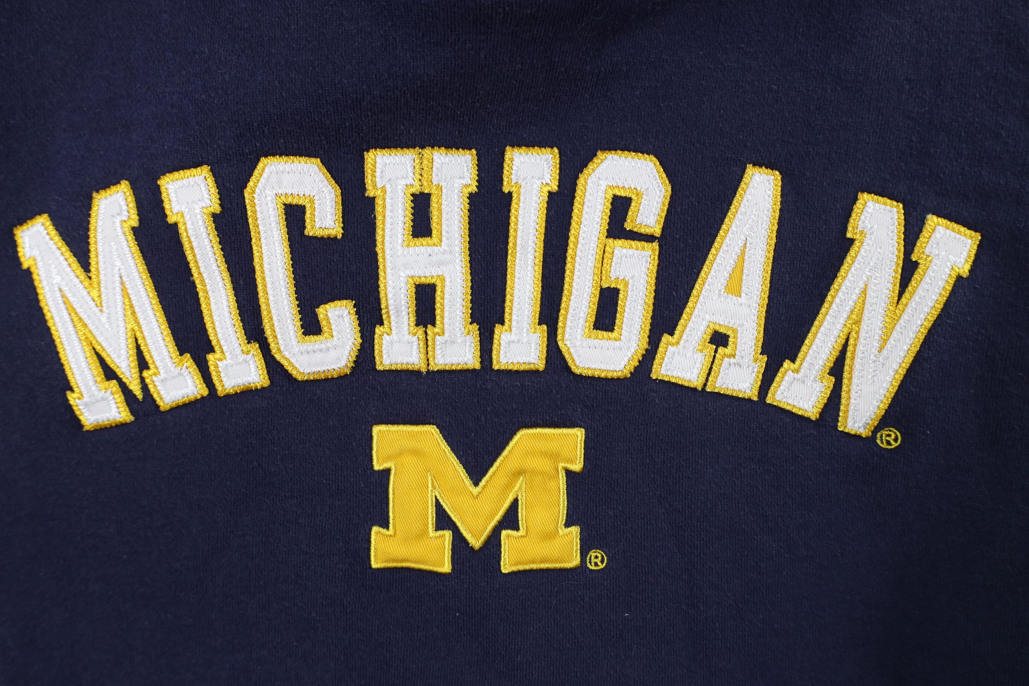 Vintage Vintage 90s Out University of Michigan Hoodie Sweatshirt Size M / US 6-8 / IT 42-44 - 5 Thumbnail
