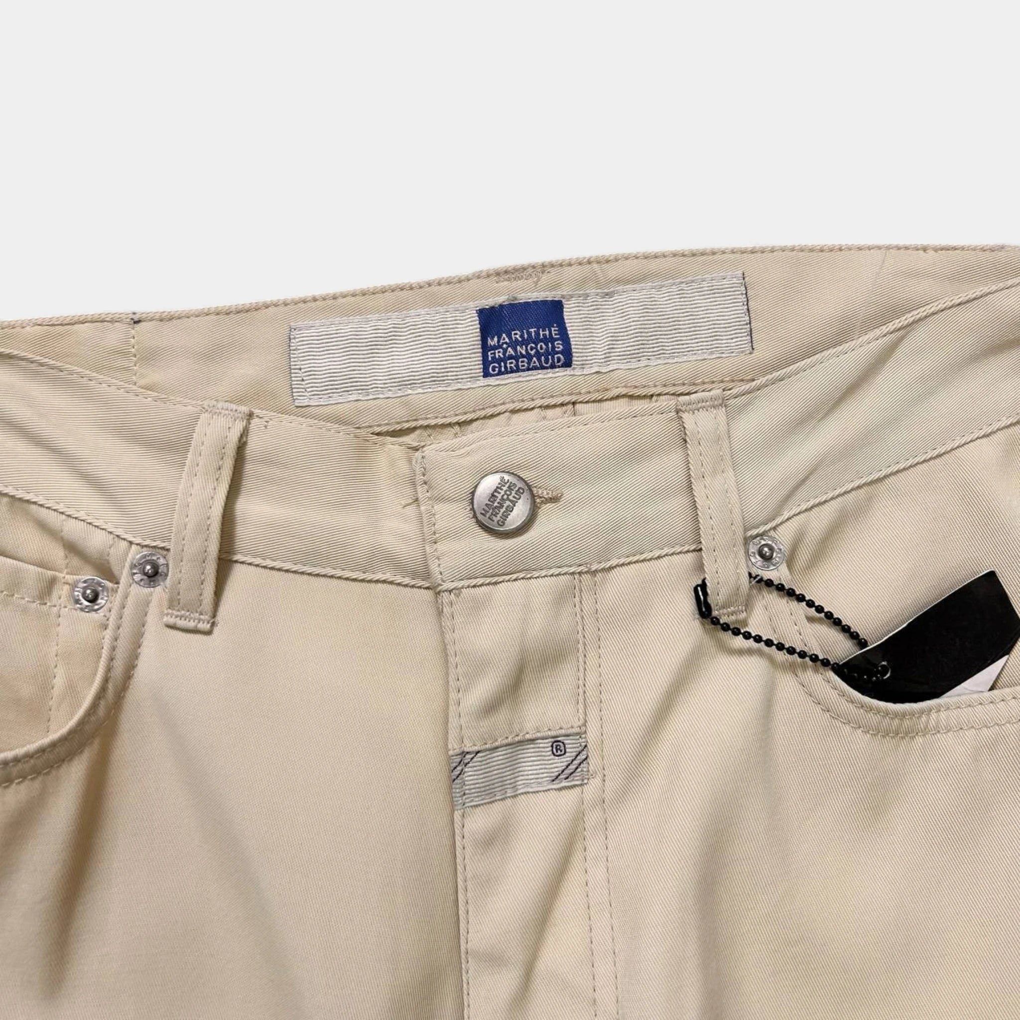 Marithe + Francois Girbaud Marithé + François Girbaud Beige Wide Pants Size US 29 - 3 Thumbnail