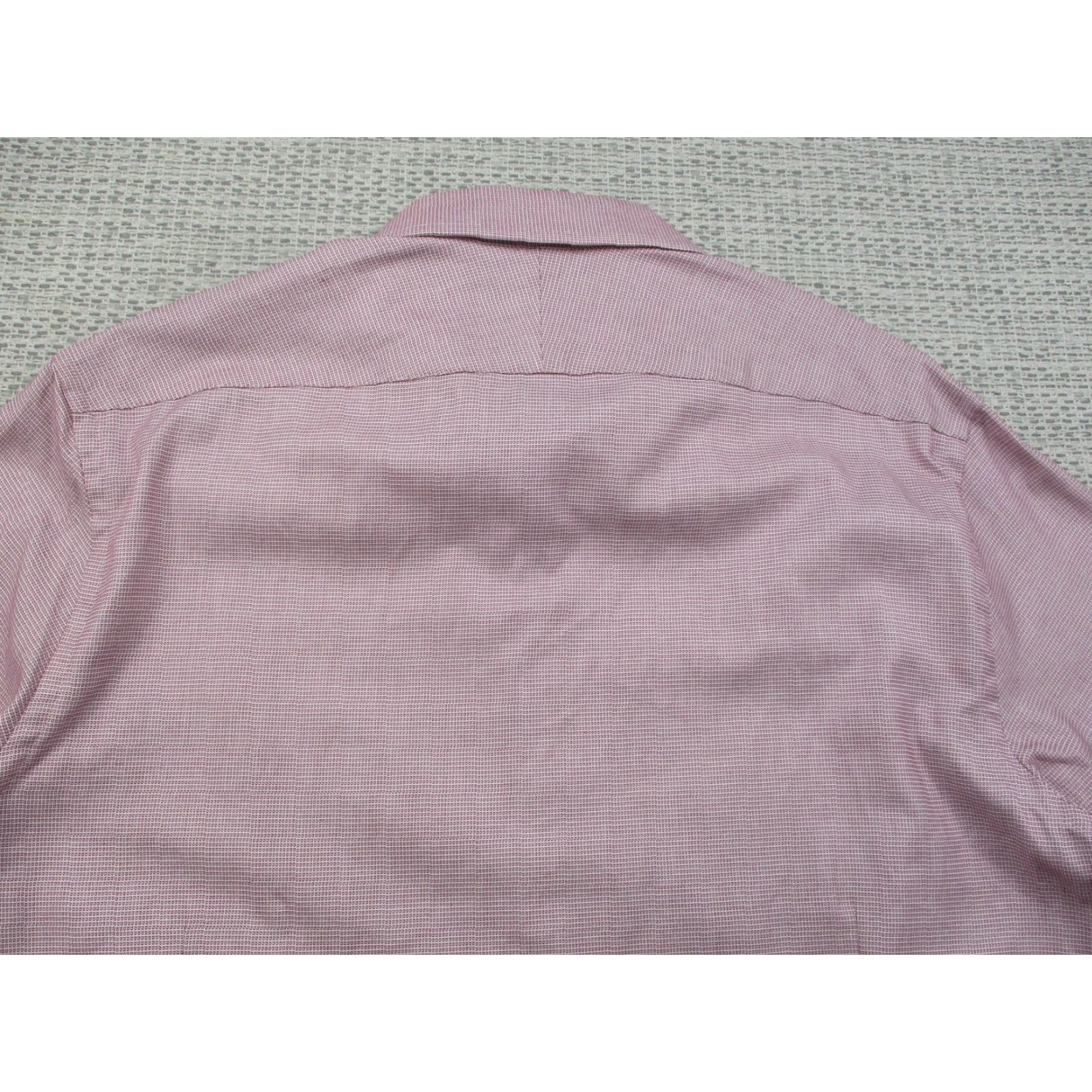 Charles Tyrwhitt Charles Tyrwhitt Shirt Mens 16 36 Extra Slim Fit Dress Button Up French Cuffs Pink Check Cotton 100% Business Formal Casual Mens Size 42R - 6 Thumbnail