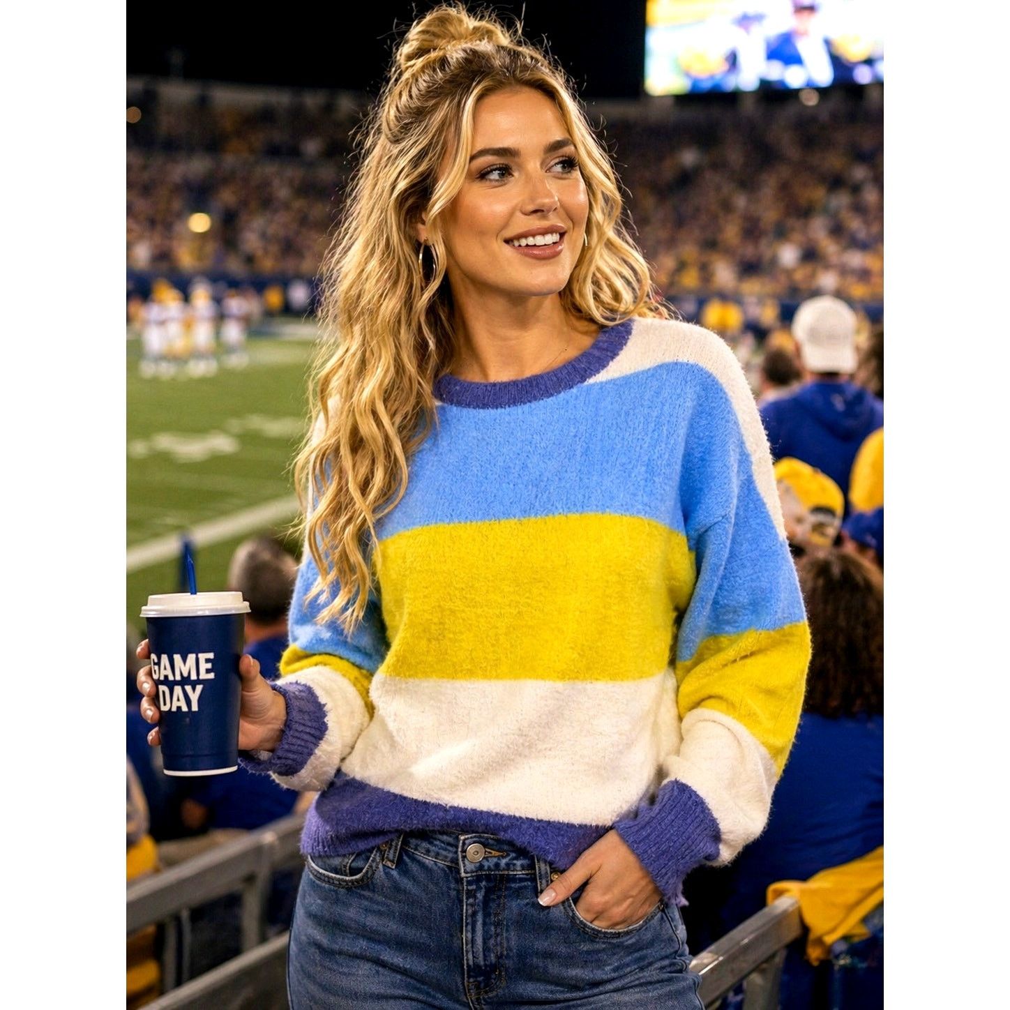 Other Oversized Bright Fluffy Soft Aerie Flurry Crew Sweater L Size L / US 10 / IT 46 - 1 Thumbnail