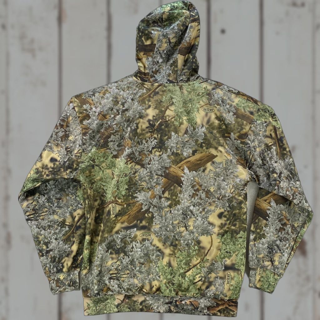 Vintage Kings Camo Mens Large Hoodie Hooded Sweatshirt Desert Shadow Hunting Camouflage Size US L / EU 52-54 / 3 - 1 Thumbnail