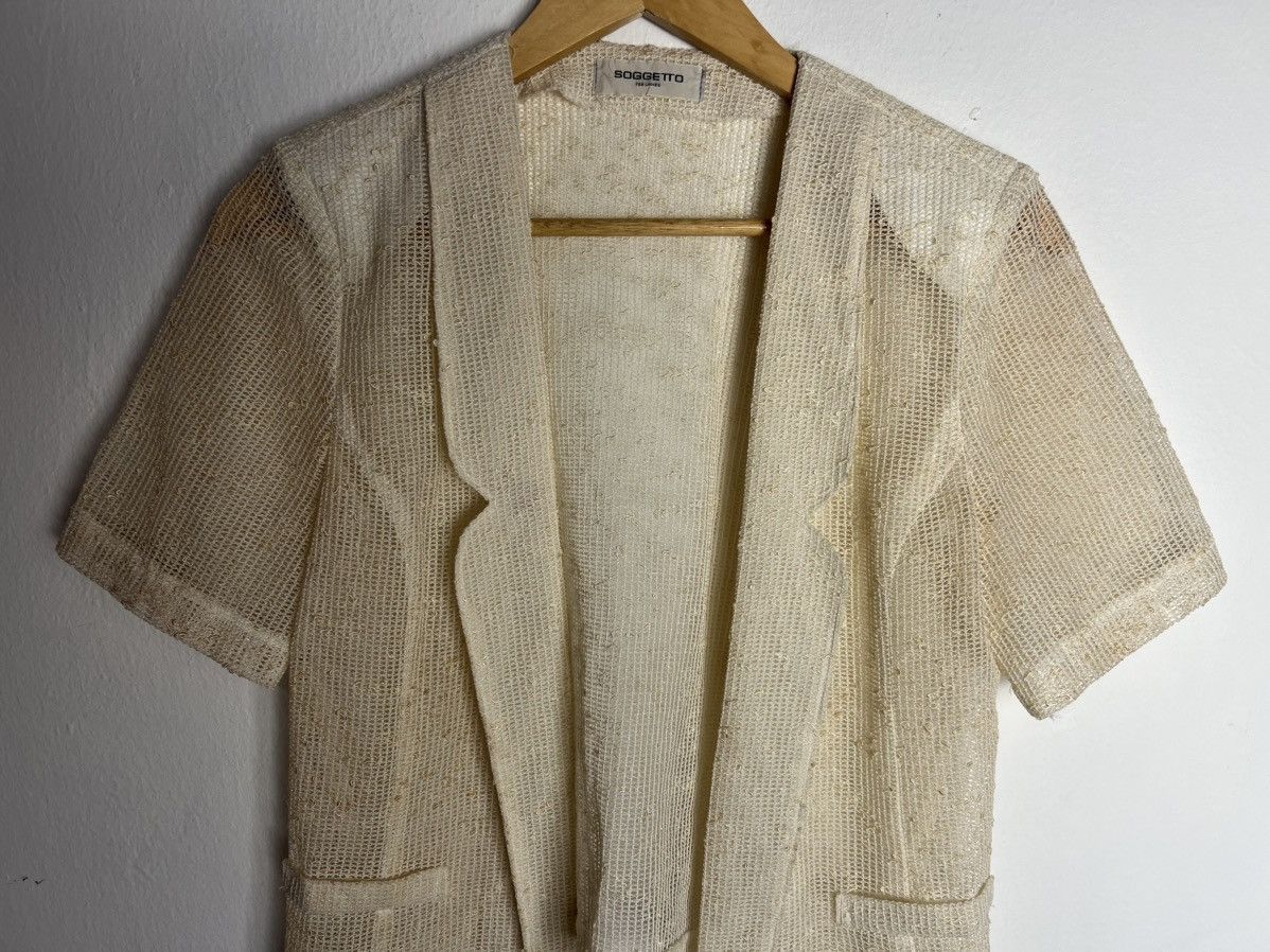 If Six Was Nine Soggetto Open-knit Blazer Cardigan Size S / US 4 / IT 40 - 4 Thumbnail