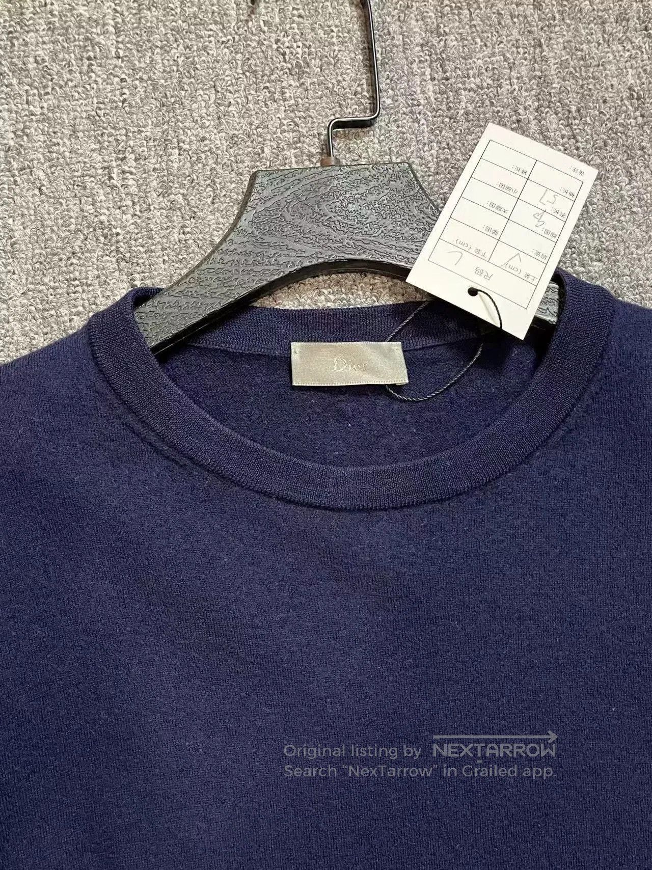 Dior Dior Embroidered Wool Knit Sweater for Men. Size US L / EU 52-54 / 3 - 4 Thumbnail