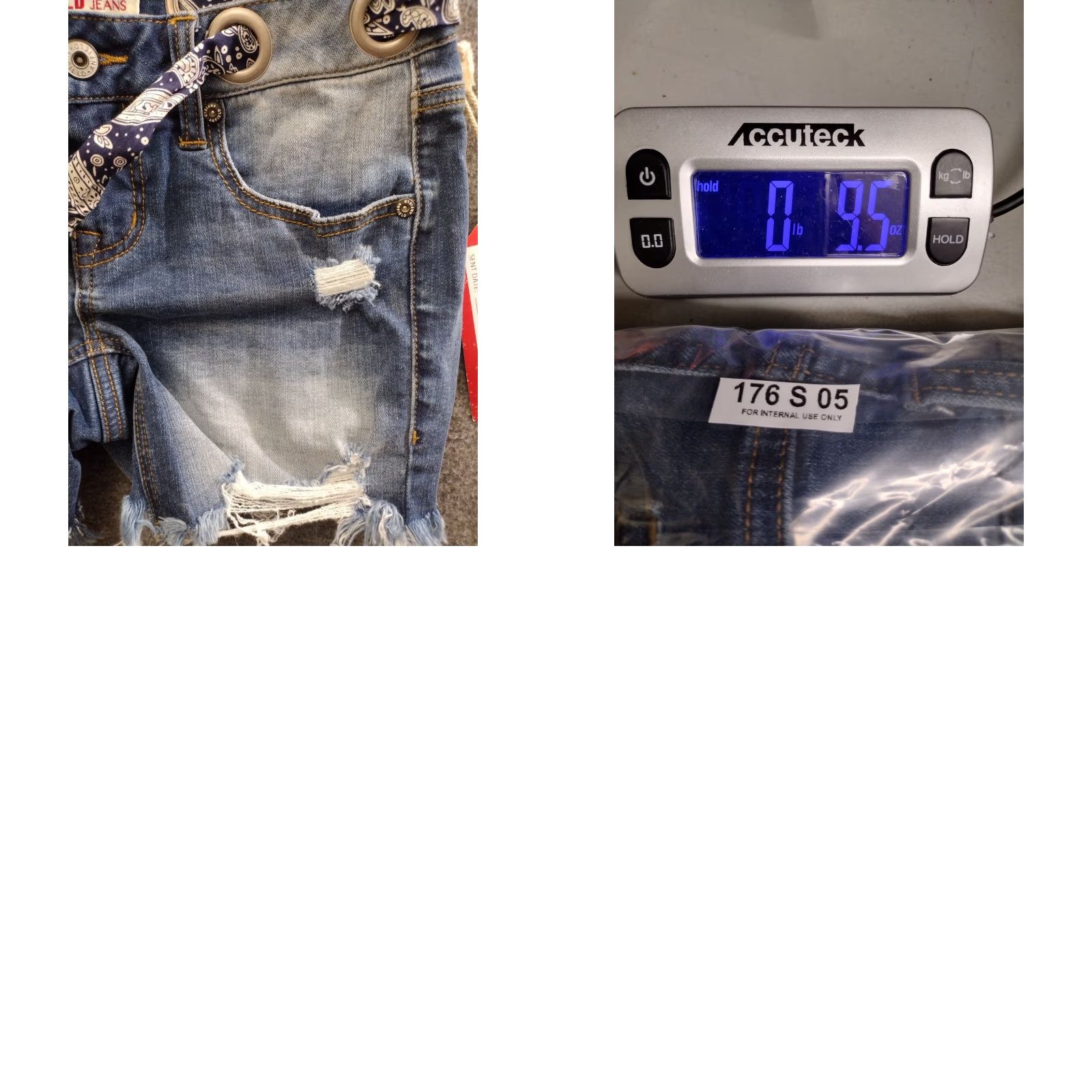 Penfield ANFIELD Jeans Shorts Women's Ring Hole Distressed Cropped Size XS Blue 5-Pocket Denim Short Cut-Off with Stretch - Casual Womens Shirt? Size 26" / US 2 / IT 38 - 8 Thumbnail