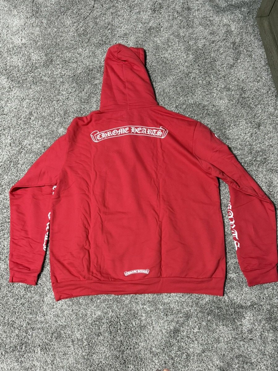 Chrome Hearts Chrome Hearts Red Hoodie XL Size US XL / EU 56 / 4 - 8 Thumbnail