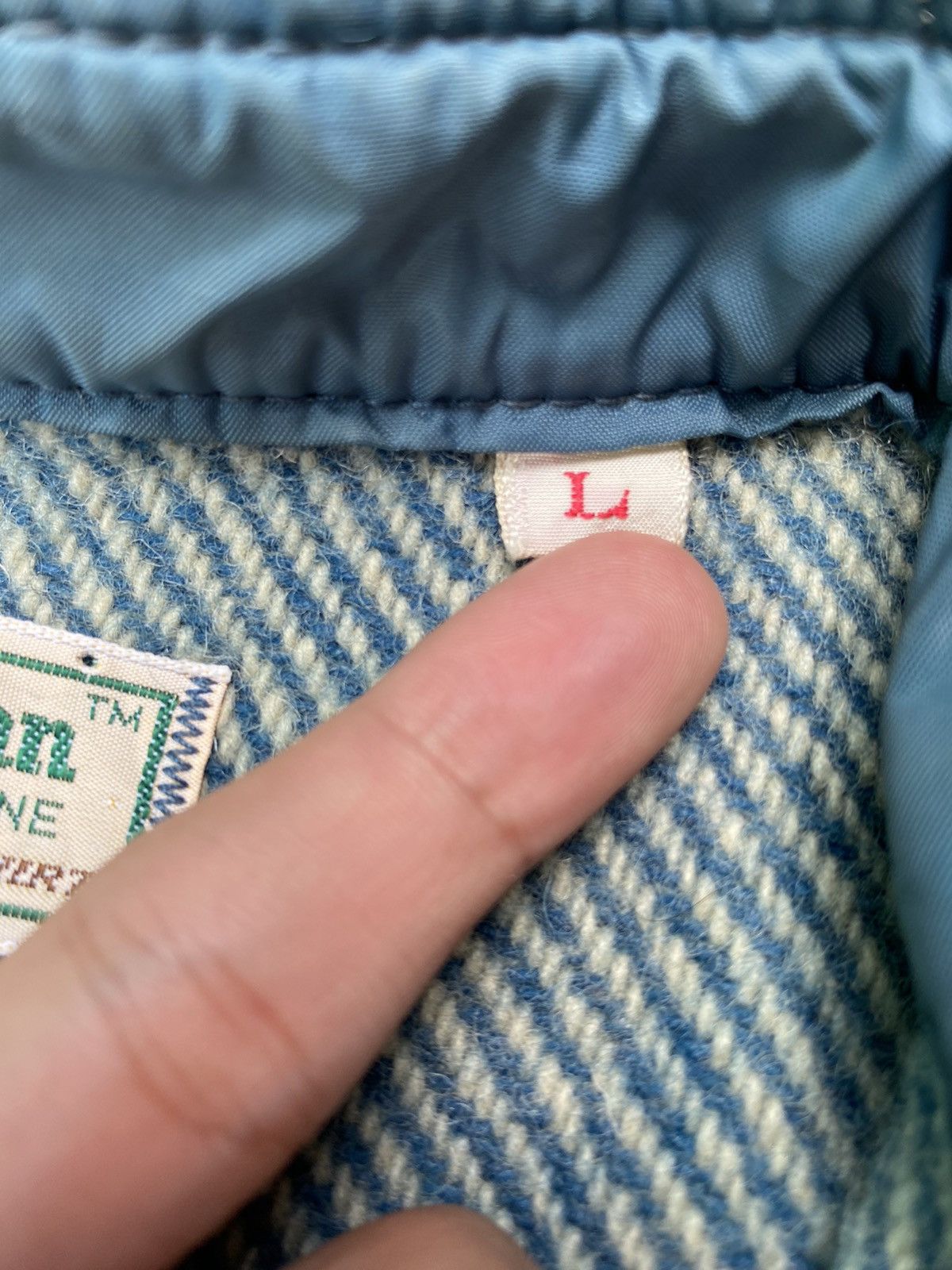 L.L. Bean 80s Ll beam Wool Over Shirt button up Size US L / EU 52-54 / 3 - 5 Thumbnail