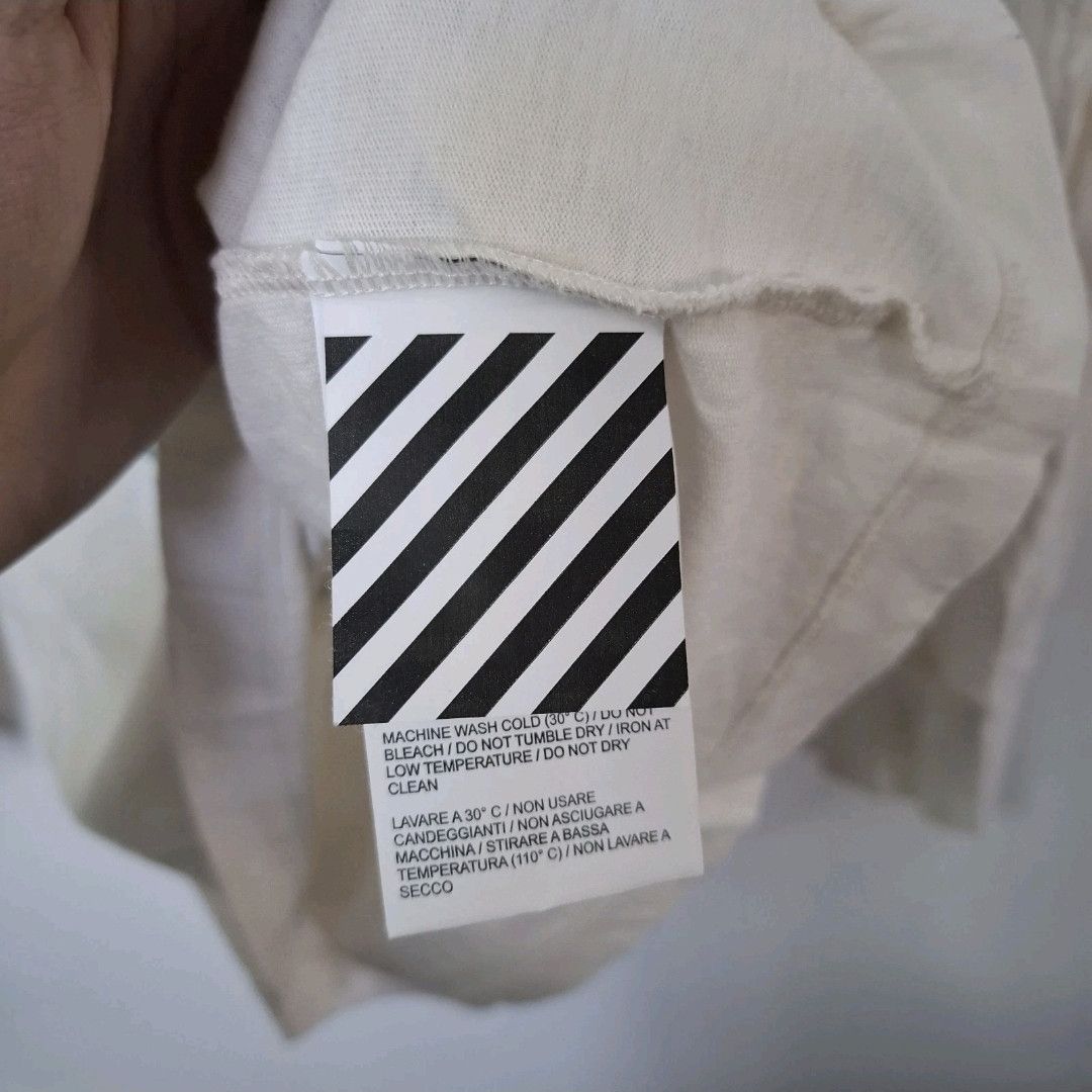 Off-White OFF-WHITE Beige Statue Of Liberty Long Sleeve Cotton Shirt Size US S / EU 44-46 / 1 - 7 Thumbnail