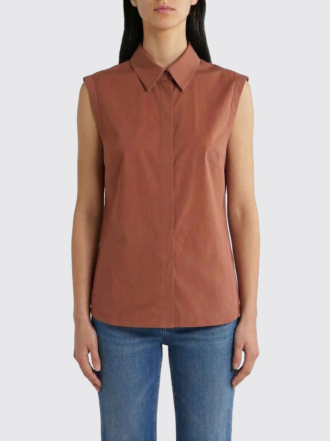 Brunello Cucinelli Brunello Cucinelli Shirt Woman Red Size L / US 10 / IT 46 - 1 Thumbnail