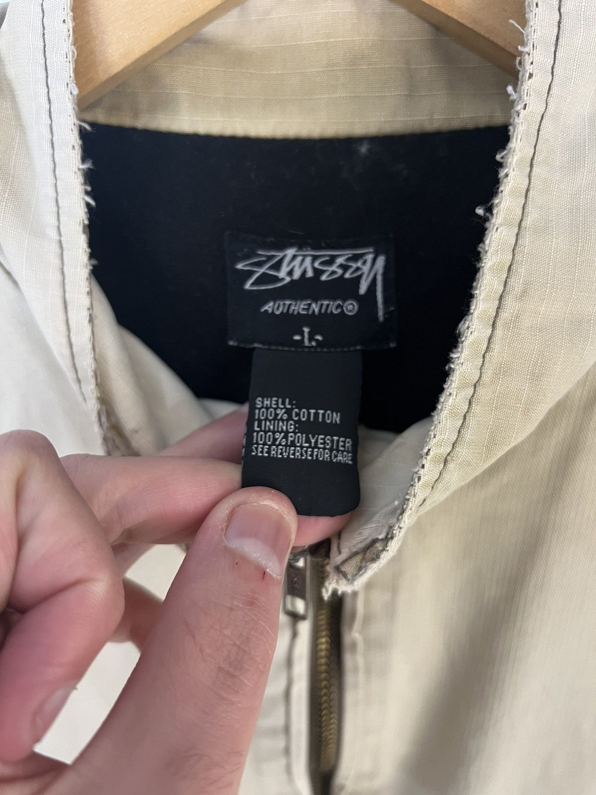 Stussy × Vintage VERY RARE STUSSY DESIGNER LIGHT JACKET JAPAN STYLE Y2K 90s Size US L / EU 52-54 / 3 - 7 Thumbnail