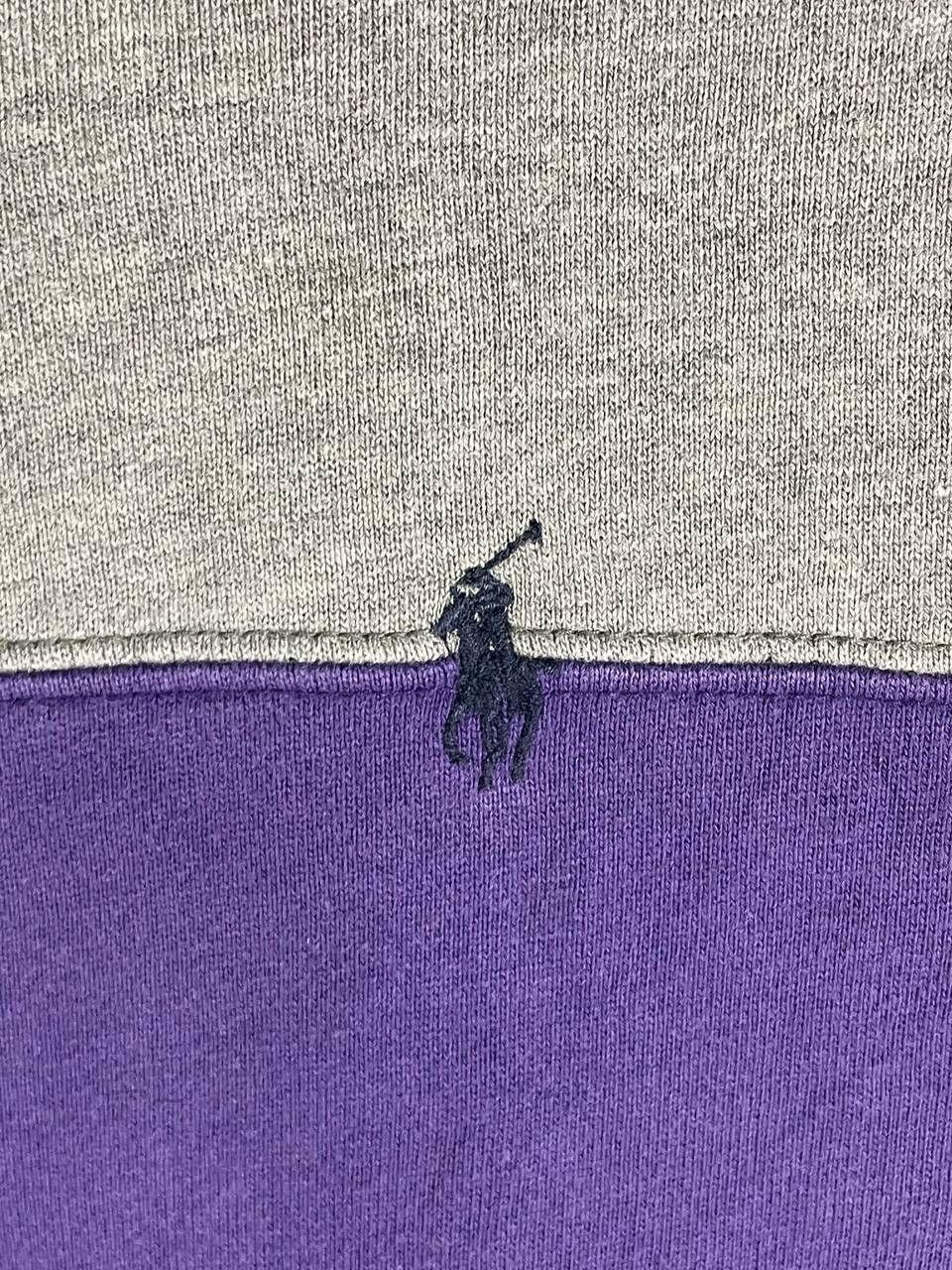 Polo Ralph Lauren Vintage 90s polo small pony stripe rugby sweatshirt jumper L Size US L / EU 52-54 / 3 - 5 Thumbnail