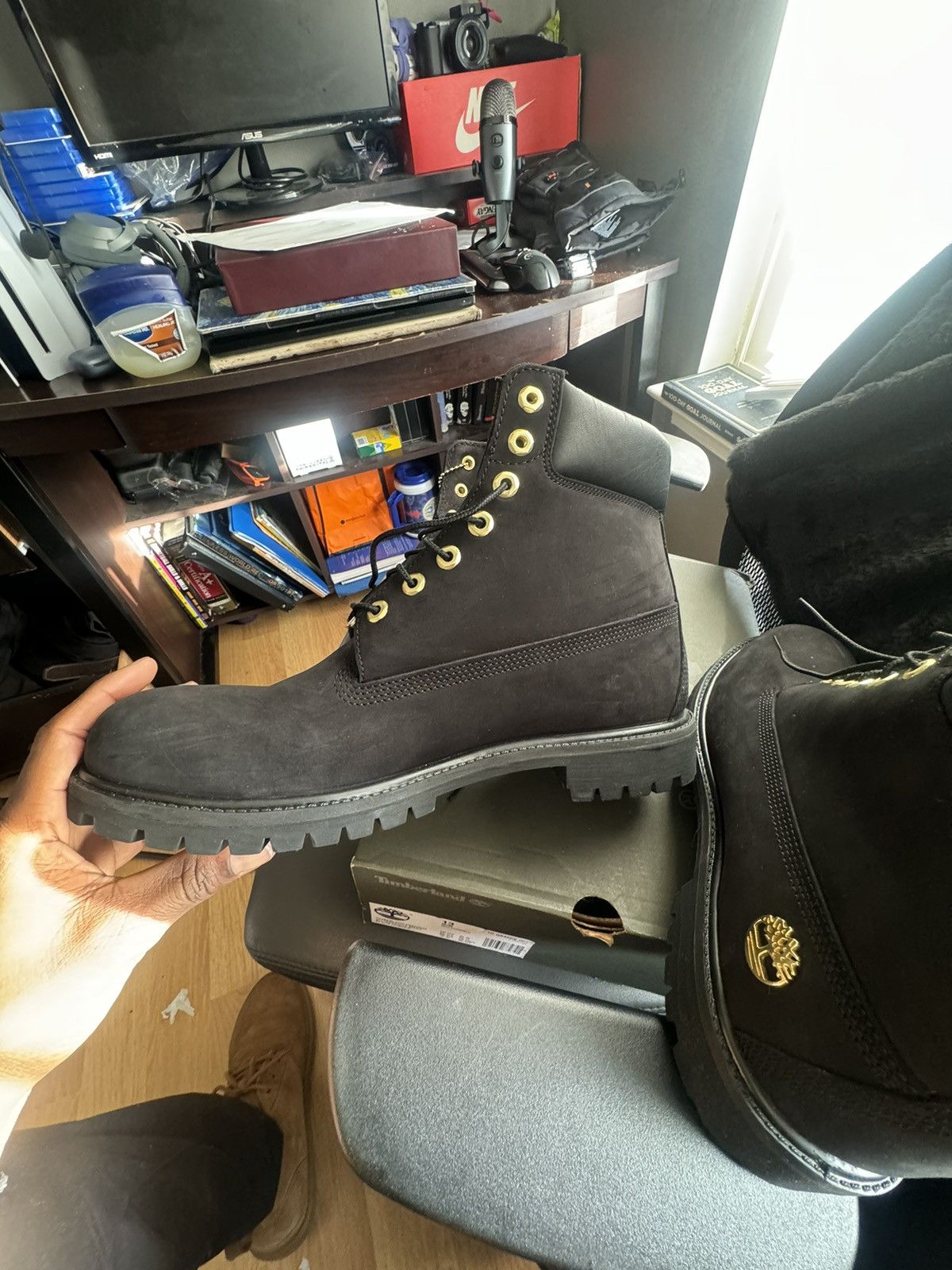 Timberland Timberland Premium Waterproof Boot Black Nubuck Size US 13 / EU 46 - 10 Thumbnail
