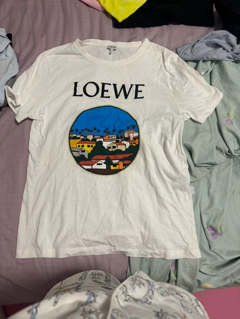 Loewe LOEWE White short-sleeved T-shirt Size M / US 6-8 / IT 42-44 - 1 Thumbnail