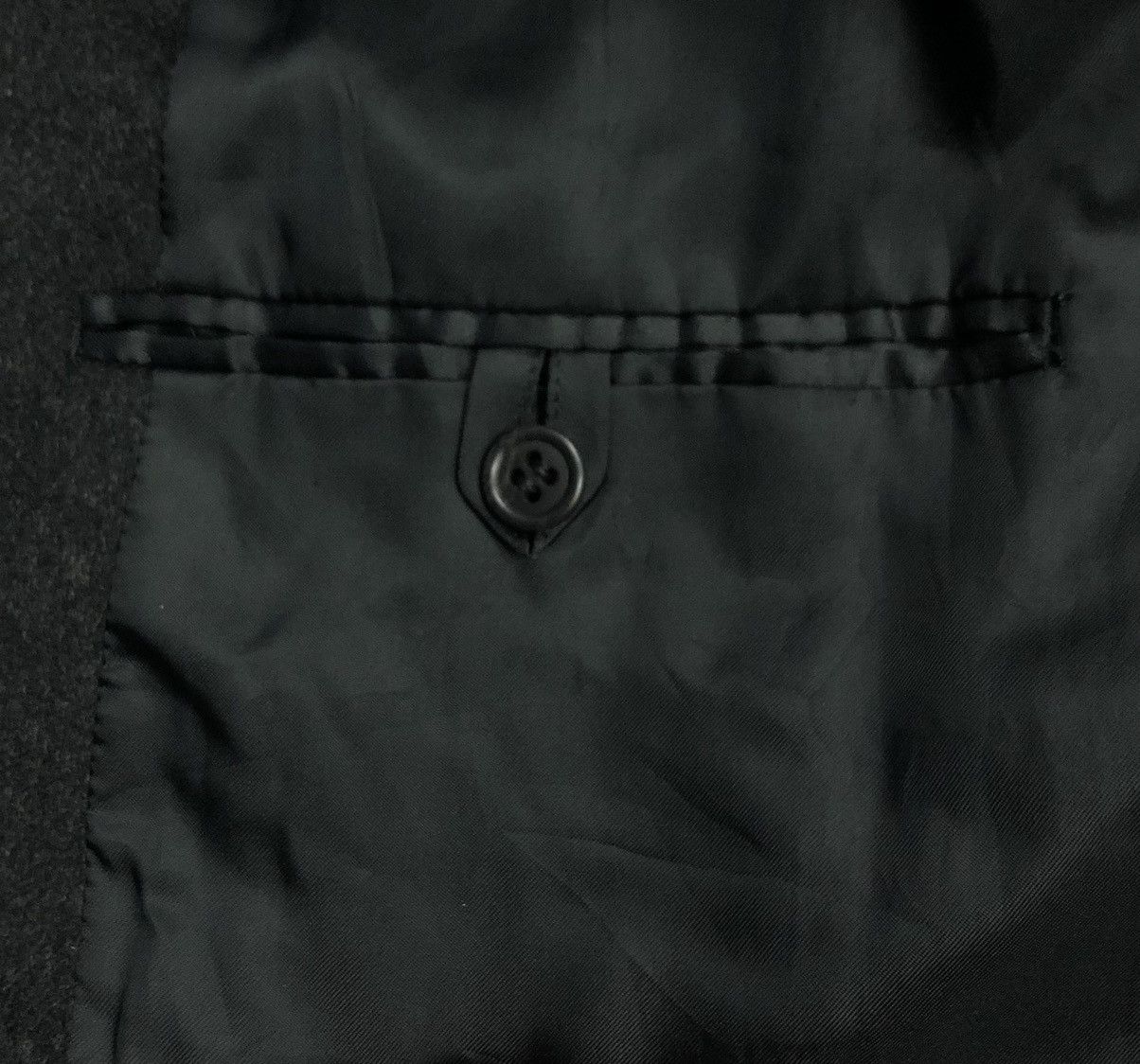 Yohji Yamamoto Yohji Yamamoto × D'Urban A.A.R Black Wool Overcoat (Size L) Size L / US 10 / IT 46 - 14 Thumbnail