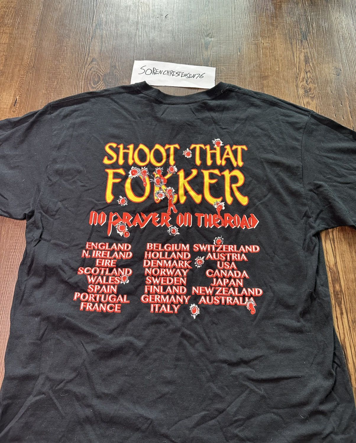 Iron Maiden Iron Maiden Tour T-Shirt Size US XL / EU 56 / 4 - 3 Thumbnail