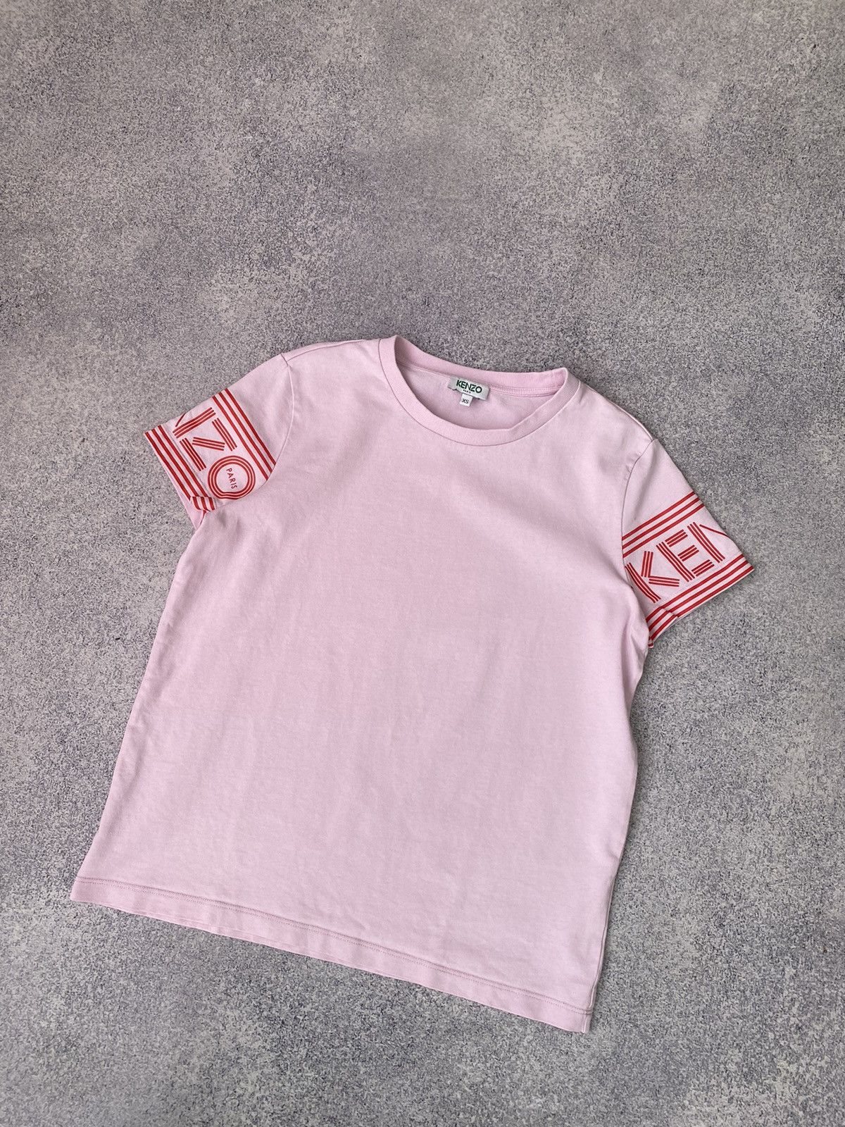 Kenzo × Vintage Vintage Kenzo Women’s Pink Printed T-Shirt Size XS / US 0-2 / IT 36-38 - 5 Thumbnail