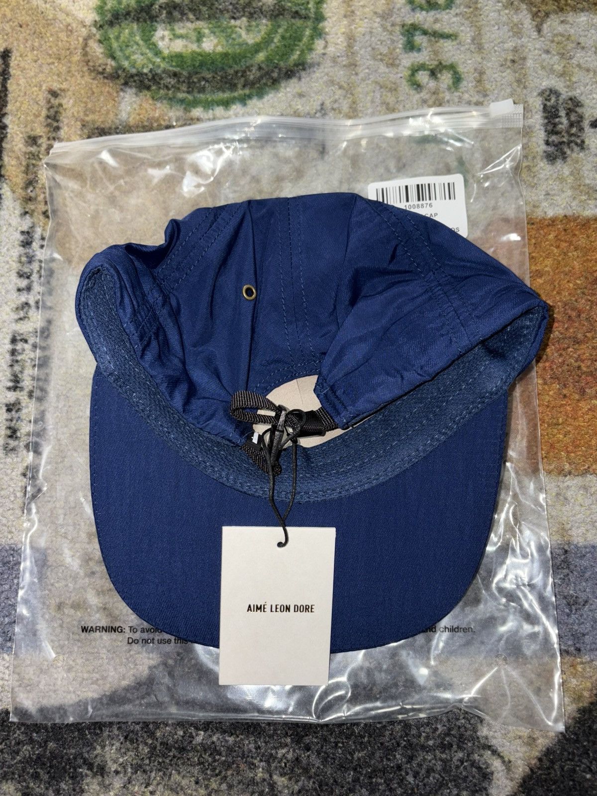 Aime Leon Dore Aime Leon Dore Script Sport Hat Navy Size ONE SIZE - 3 Thumbnail