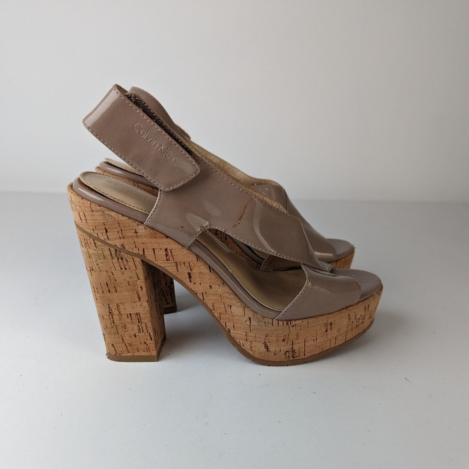 Calvin Klein Calvin Klein Platform Cork Heels -7.5/8 Size US 7.5 / IT 37.5 - 4 Thumbnail
