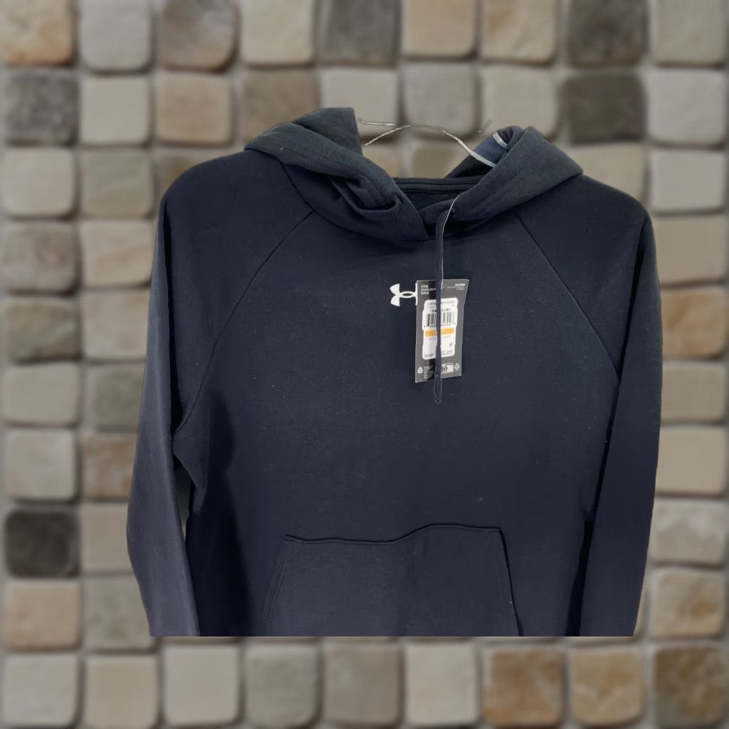 Under Armour Under Armour Rival Hoodie Sweatshirt Women S Black Pullover Fleece NWT Size S / US 4 / IT 40 - 1 Thumbnail