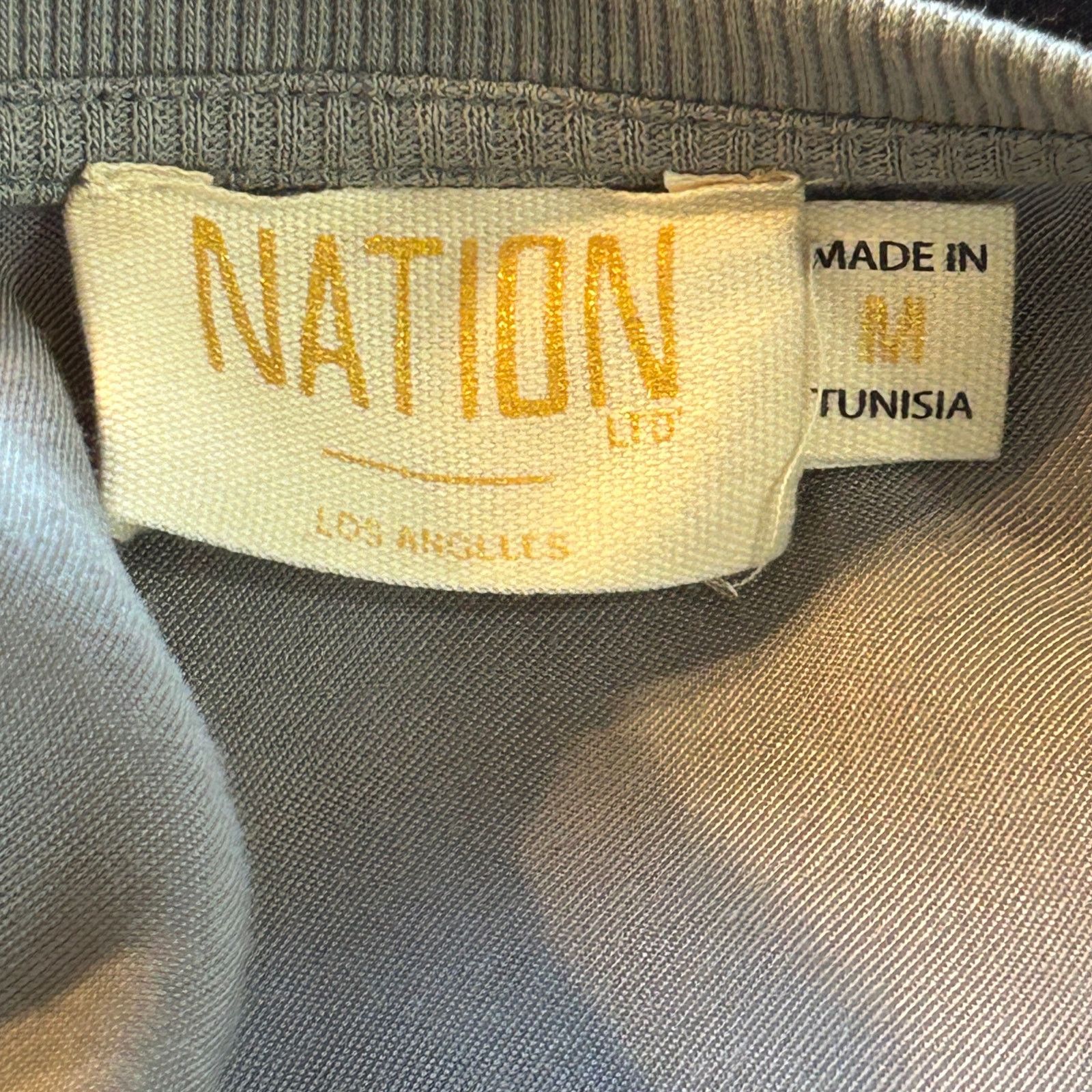 Nation LTD Nation Ltd. Ayra Blouse Satin Top Med Gray Minimalist Party Size M / US 6-8 / IT 42-44 - 12 Thumbnail
