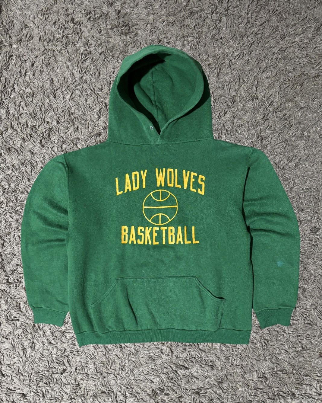 Russell Athletic 1970’s Russell Athletic “Lady Wolves” Kelly Green Hoodie Size US M / EU 48-50 / 2 - 1 Thumbnail