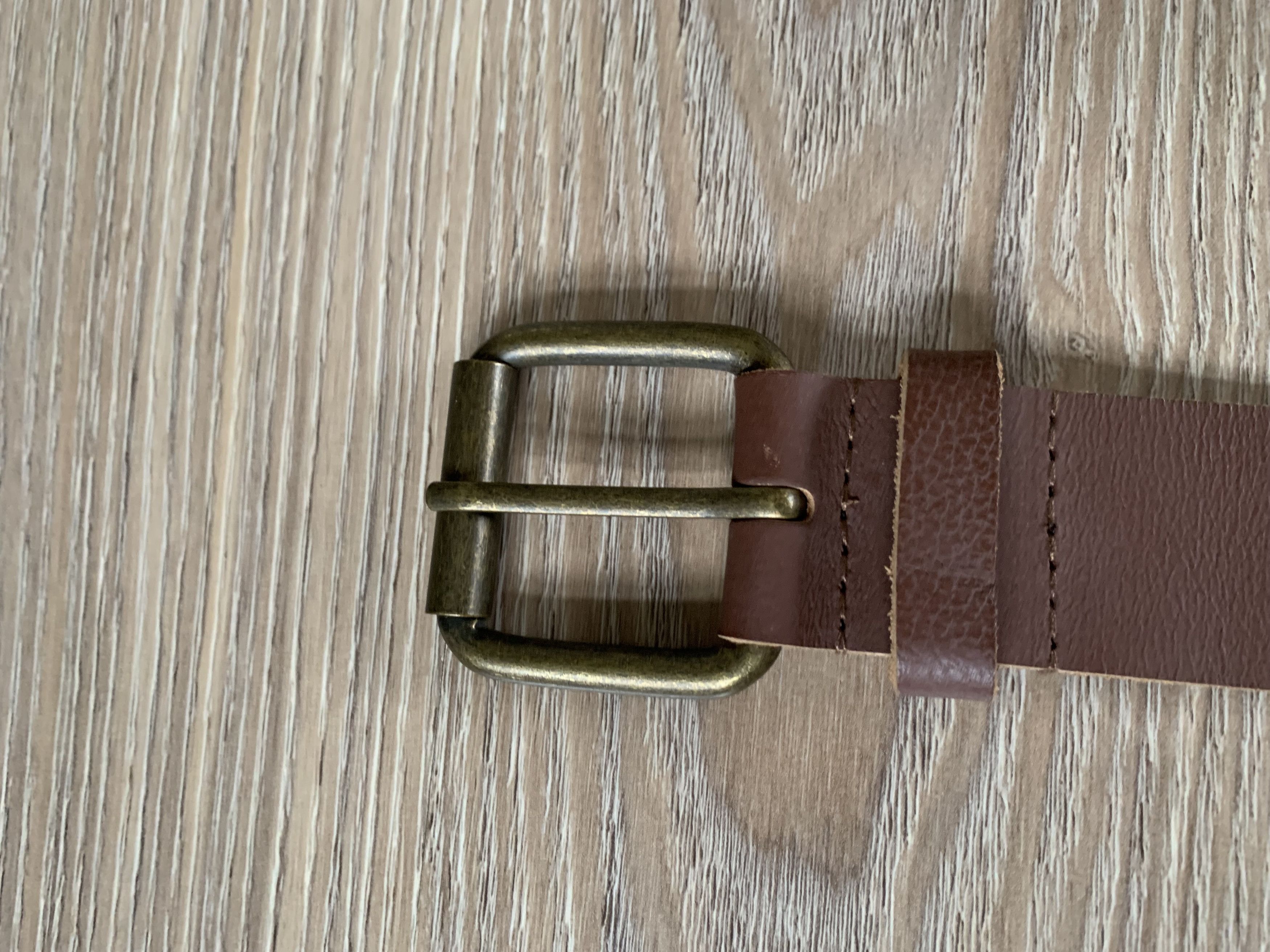Handmade Brown Classic Genuine Leather Belt Size ONE SIZE - 4 Thumbnail
