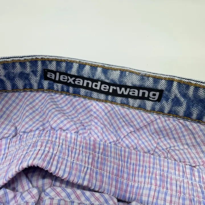 Alexander Wang Alexander Wang Logo Denim Shorts for Women - Size 25" / US 0 / IT 36 - 5 Thumbnail