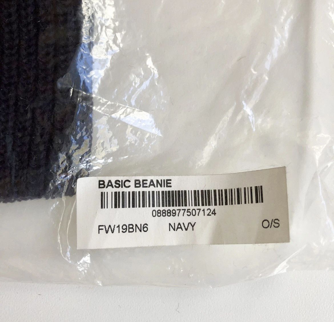 Supreme Supreme FW19 Basic Beanie NAVY Size ONE SIZE - 4 Thumbnail