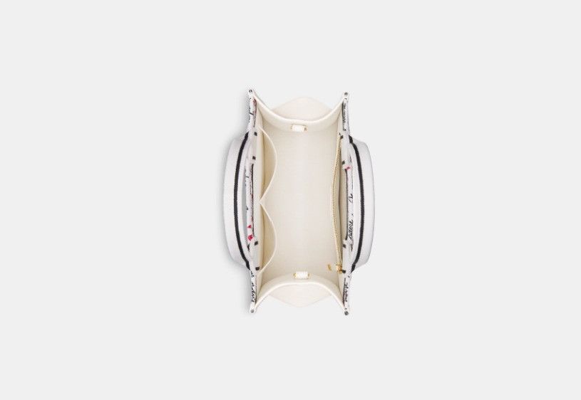 Dior o1w1db10325 Size: OS / M1325CZ Small Tote Bag in White Size ONE SIZE - 3 Thumbnail