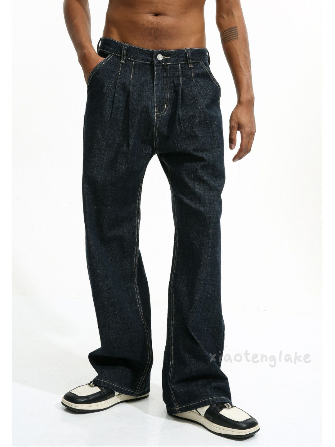 Designer × Jean × Vintage loose baggy utility skate hiphop yuppie jeans Size US 30 / EU 46 - 2 Thumbnail