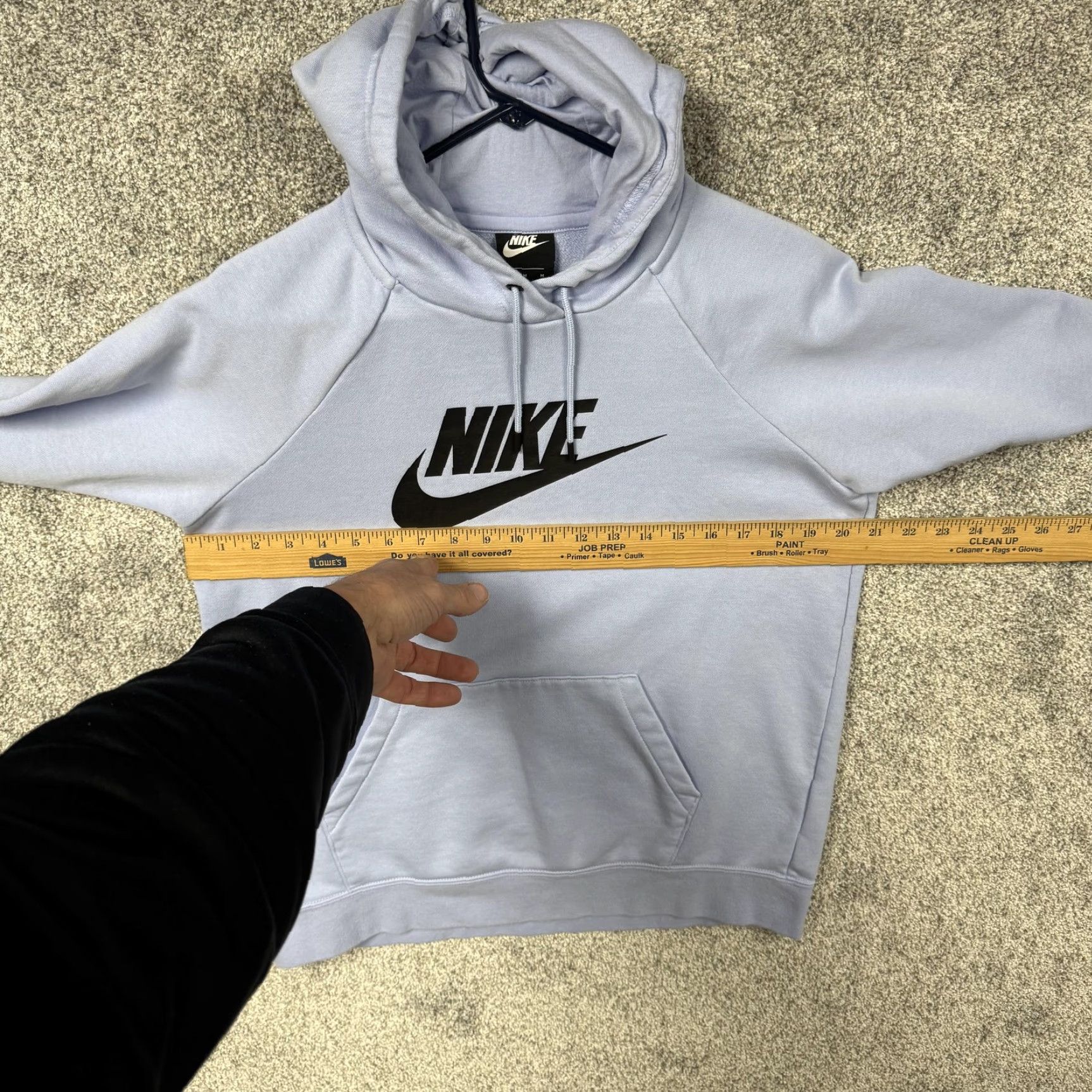 Nike Nike Hoodie Mens M Powder Blue Pullover Fleece Big Logo Sweatshirt Athleisure Size US M / EU 48-50 / 2 - 4 Thumbnail