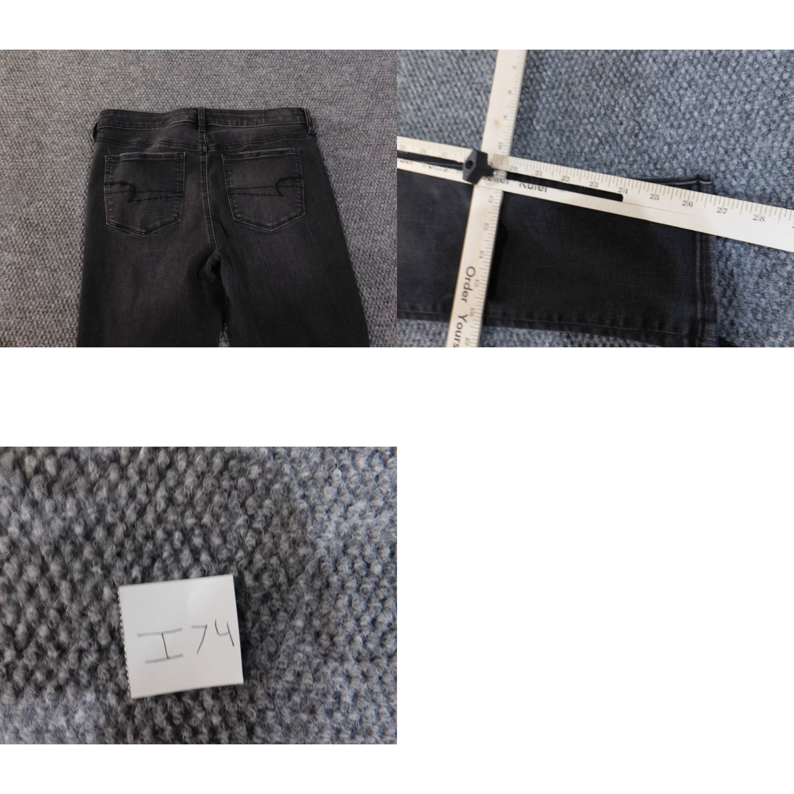 American Eagle Outfitters American Eagle Outfitters Jeans Jegging Womens 14 Black Distressed Retro Vintage-Style Image? Size 24" / US 00 / IT 34 - 8 Thumbnail