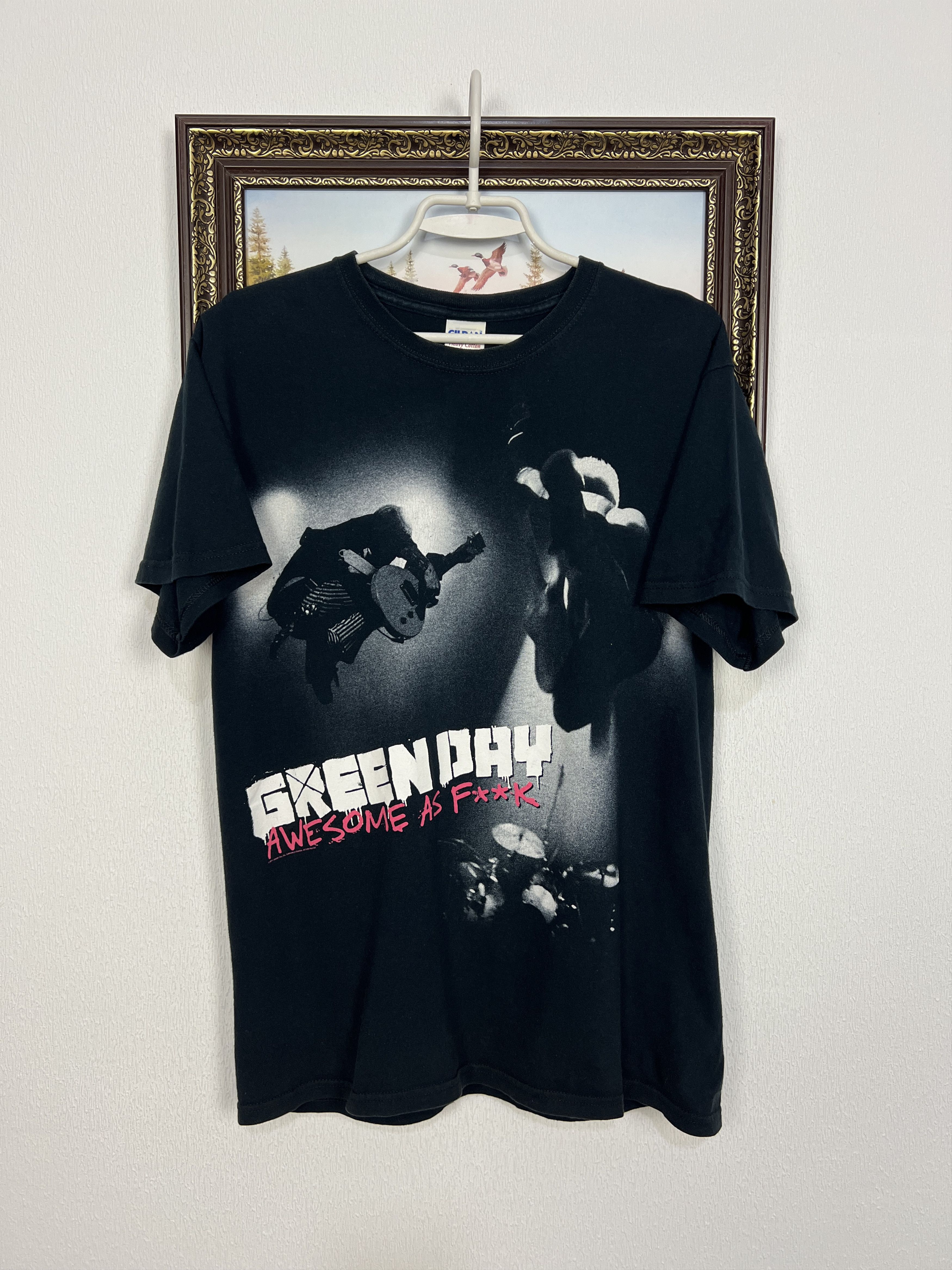 Gildan Green Day Awesome As F**k Shirt Over Print Band Tee Hype Size US M / EU 48-50 / 2 - 1 Thumbnail