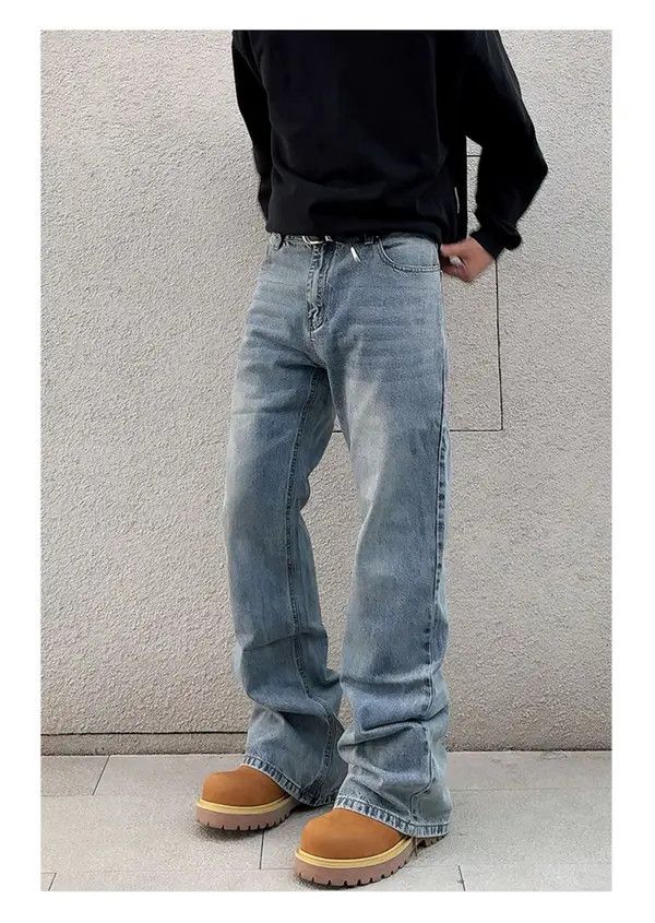 Jean Kawashima x Kida Blue Baggy Wide Leg Jeans Size US 34 / EU 50 - 5 Thumbnail