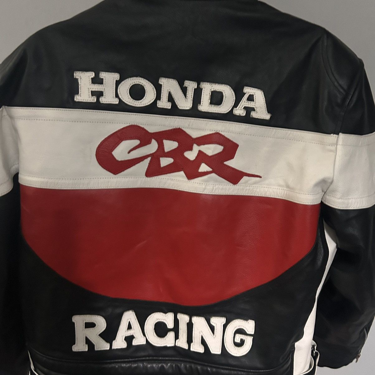 Honda Honda Racing CBR black Leather biker/ motorcycle jacket 3XL Size US XXL / EU 58 / 5 - 6 Thumbnail