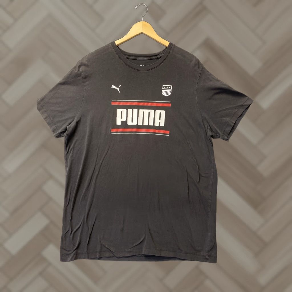 Puma VINTAGE Puma T-Shirt Mens 2XL Short Sleeve Black Graphic Logo Casual Sports Size US XXL / EU 58 / 5 - 1 Thumbnail