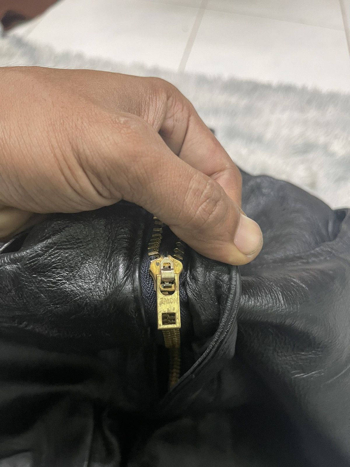 Johnbull 80s JOHNBULL LEATHER PANT TALON ZIPPER Size US 28 / EU 44 - 6 Thumbnail
