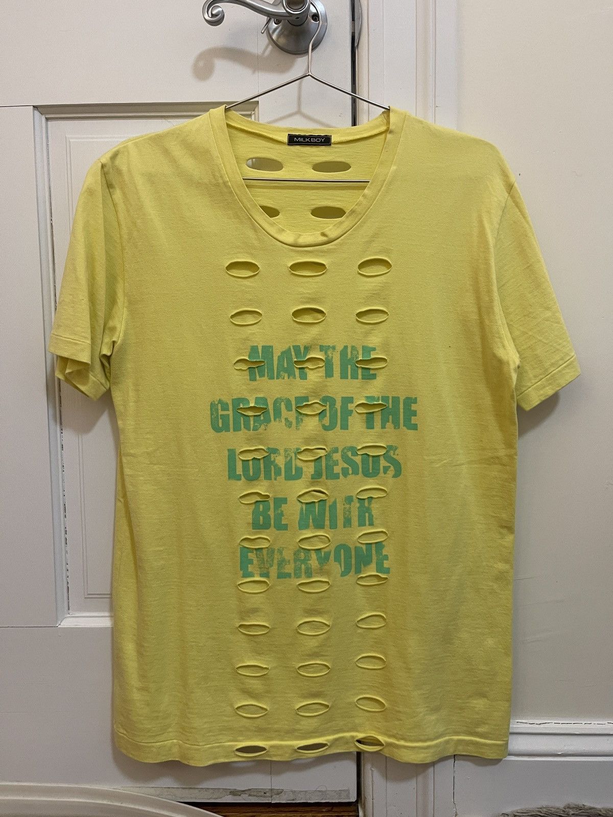 Vintage 90’s Milkboy Jesus Punk Rave Y2K tee Size US M / EU 48-50 / 2 - 3 Thumbnail
