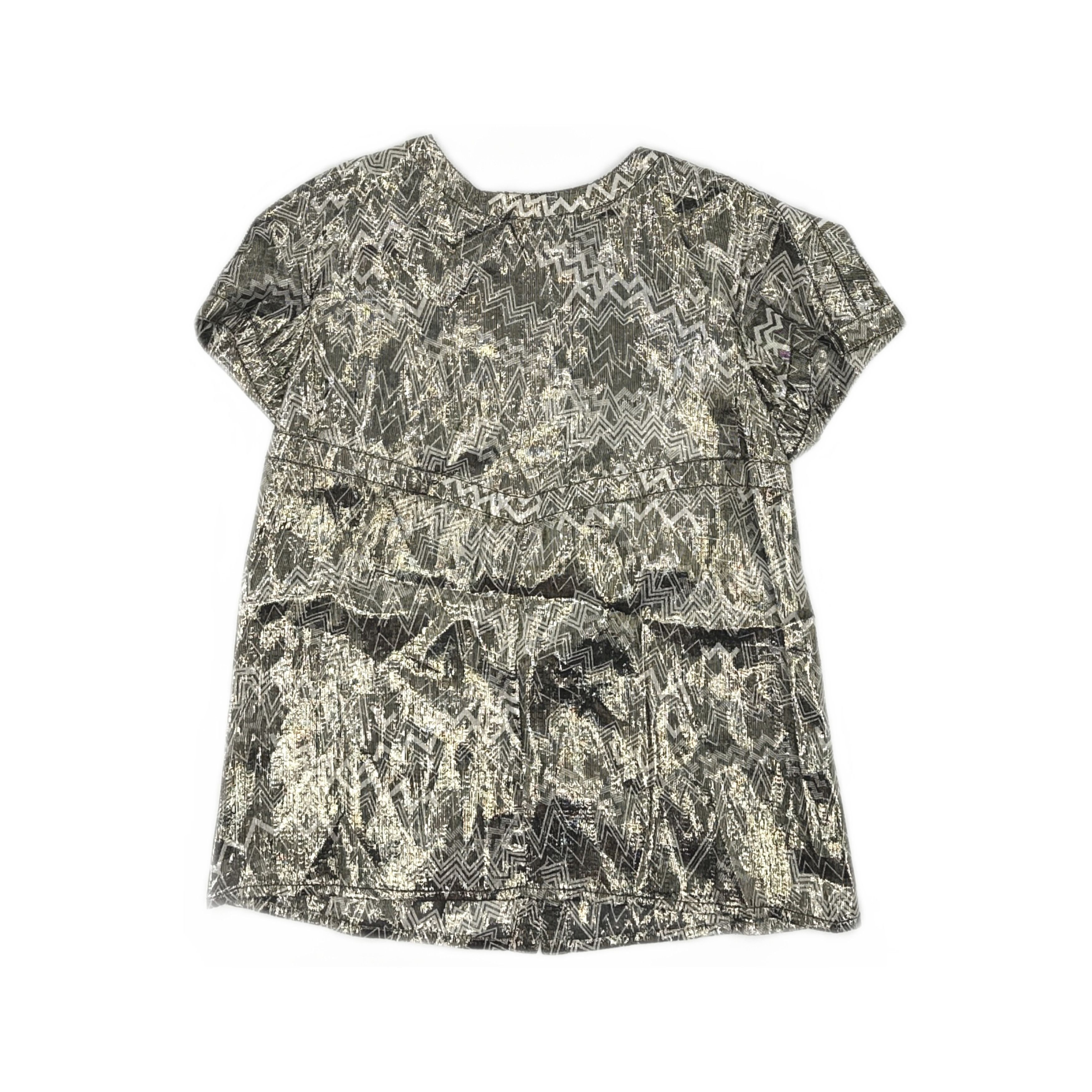 Chanel Chanel Metallic Zigzag Silk Blouse Size 38 Size S / US 4 / IT 40 - 1 Thumbnail