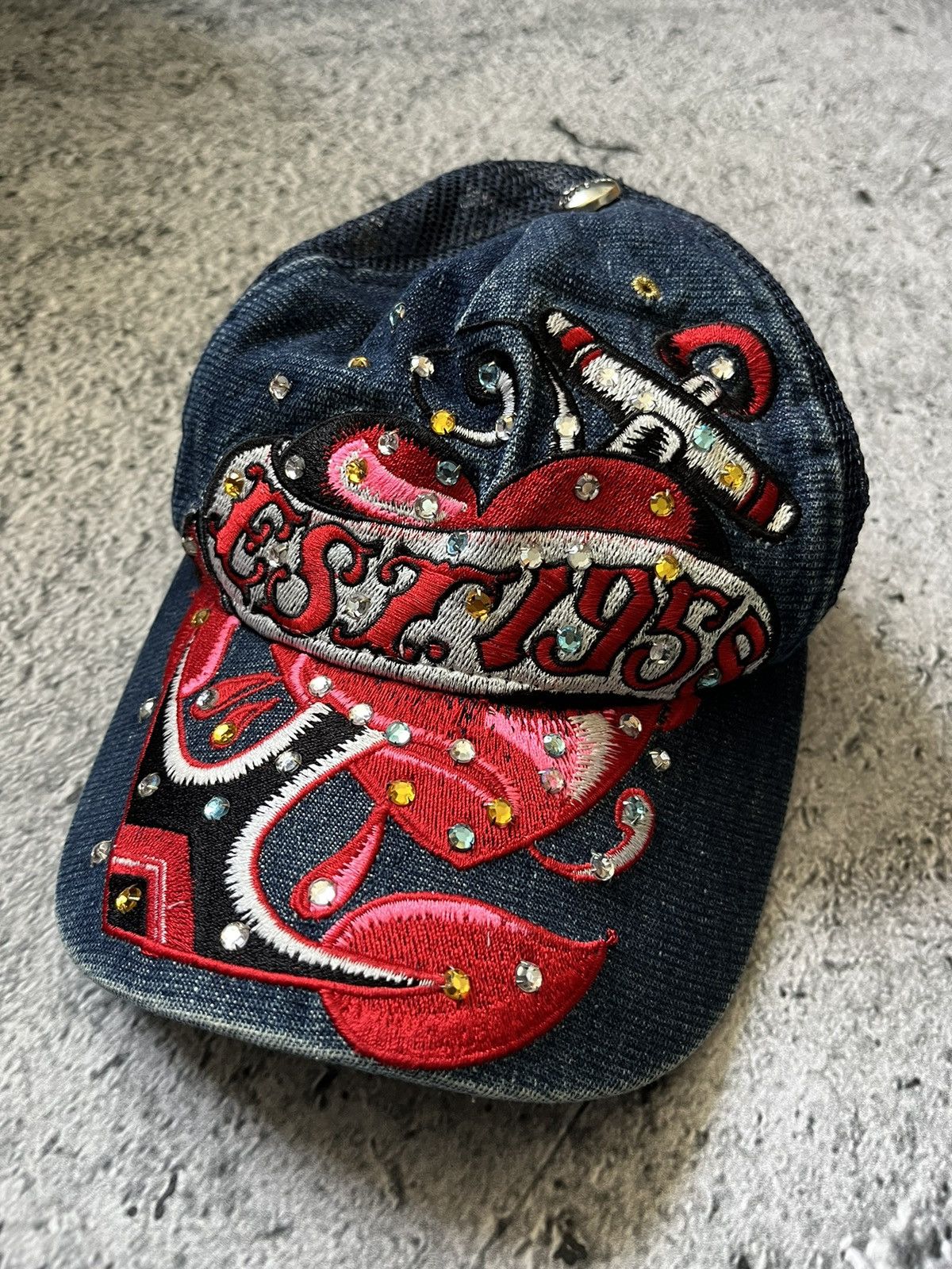 Christian Audigier × Ed Hardy Vintage Christian Audigier Cap Big Logo Ed Hardy Y2K Rare Size ONE SIZE - 1 Thumbnail