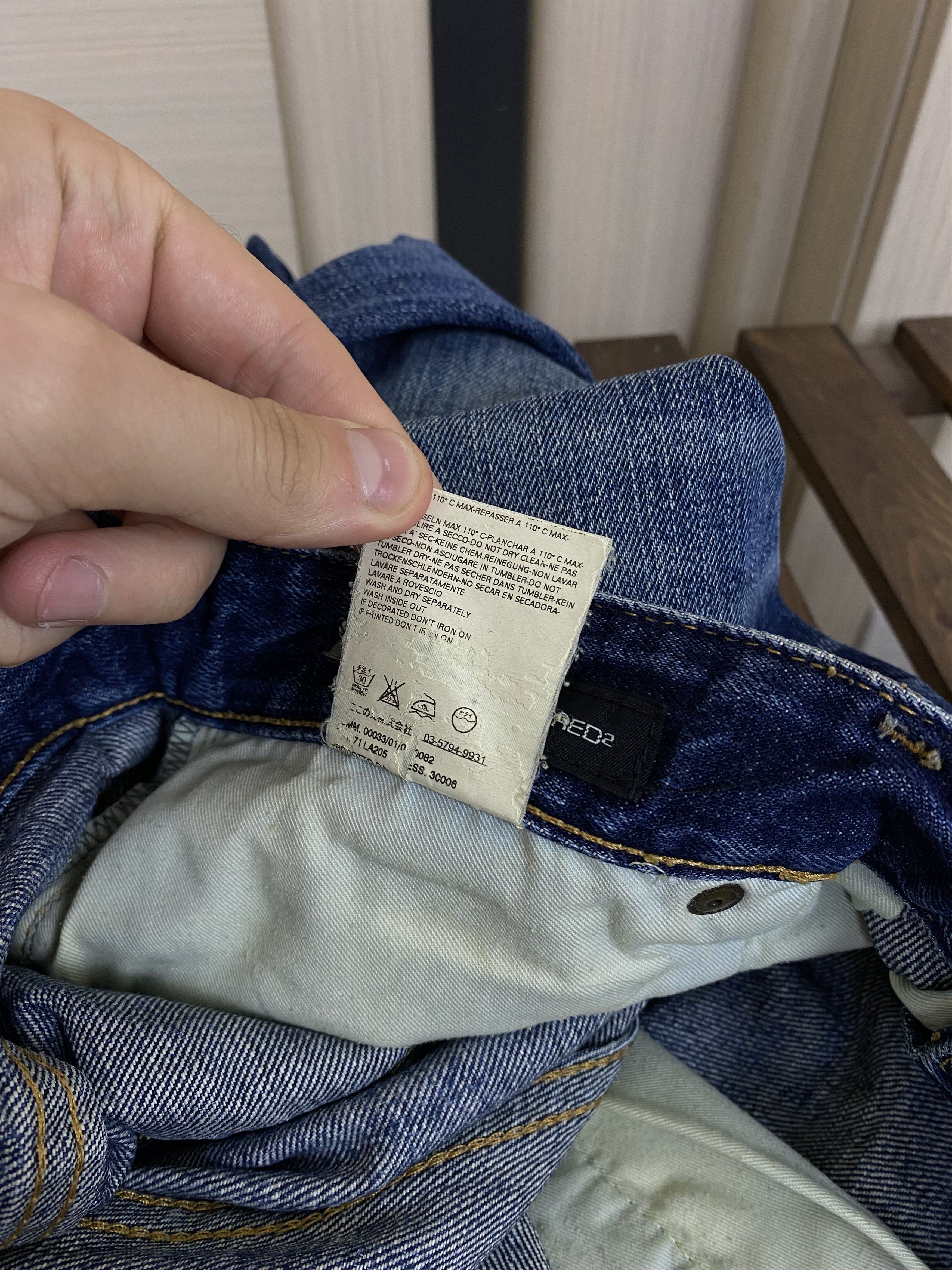 Dsquared2 Vintage Dsquared2 distressed washed denim jeans size 48 Size US 32 / EU 48 - 8 Thumbnail