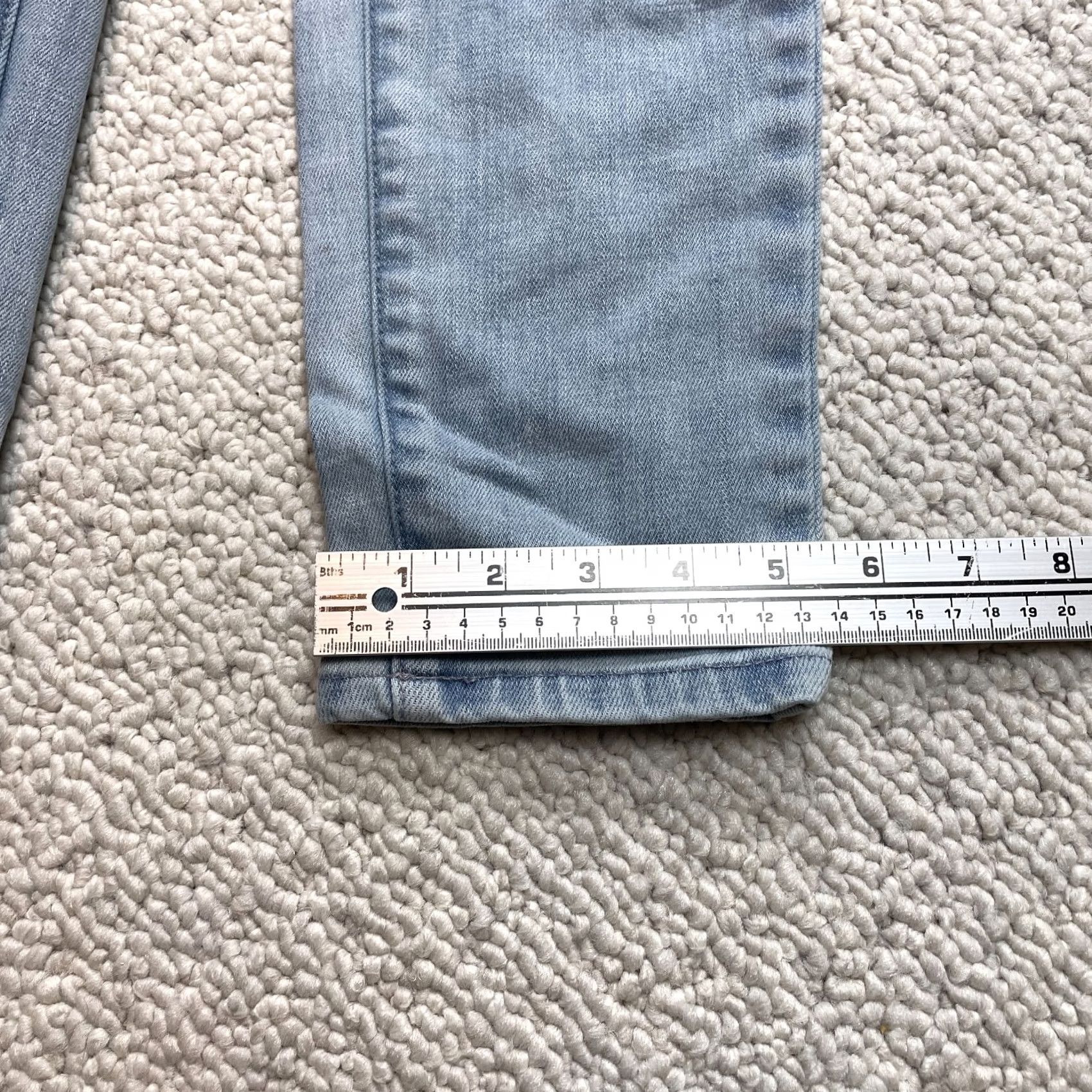 Denime Enjean Jeans Juniors Skinny Distressed Ripped Denim Light Wash 24x25 1 Teen Blue Jeans Girls Boys Size 42" / US 20 - 4 Thumbnail