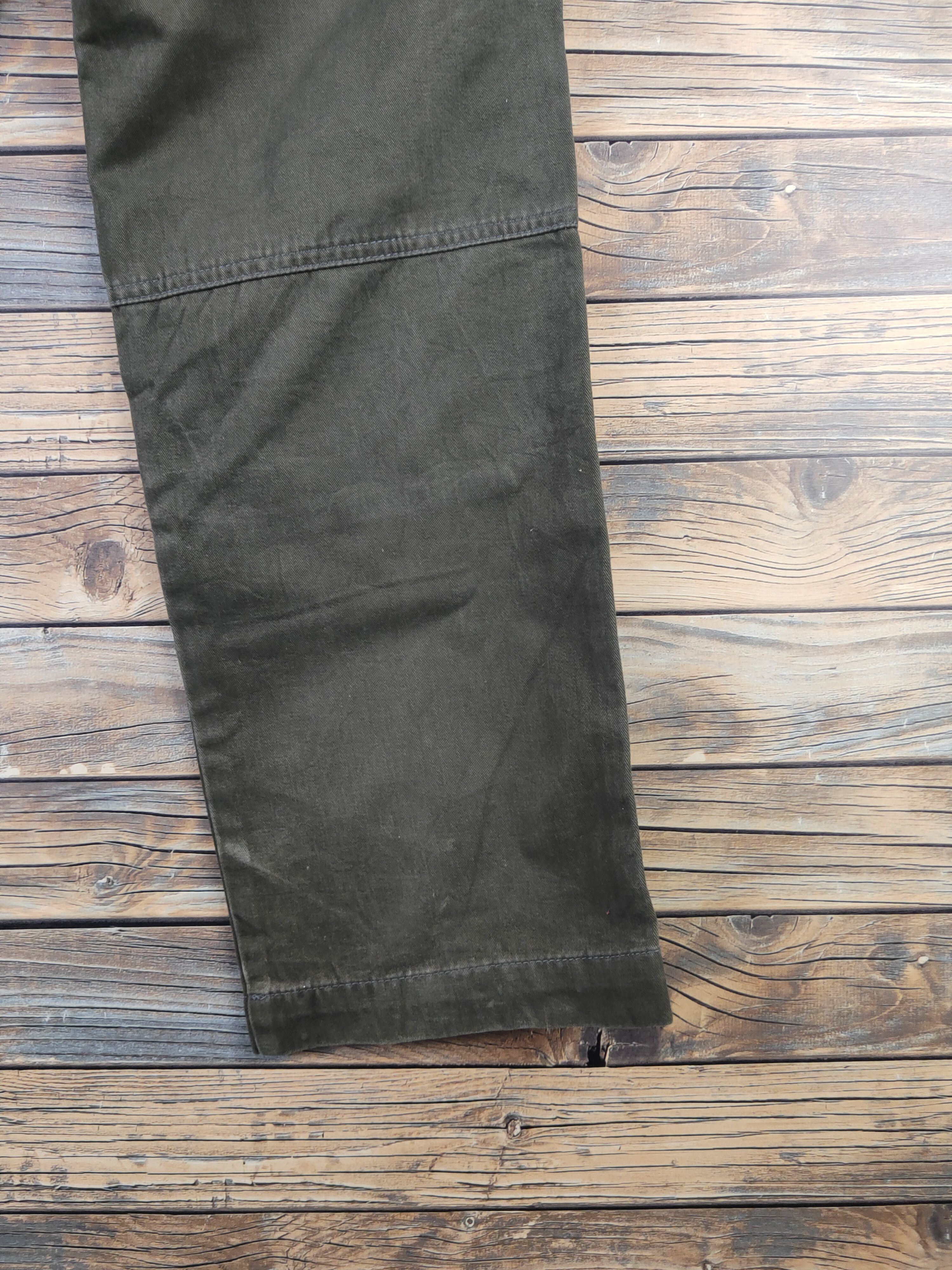 Japanese Brand DL TS Design Dark Olive Multipocket Cargo Pants #46-277T Size US 33 - 13 Thumbnail