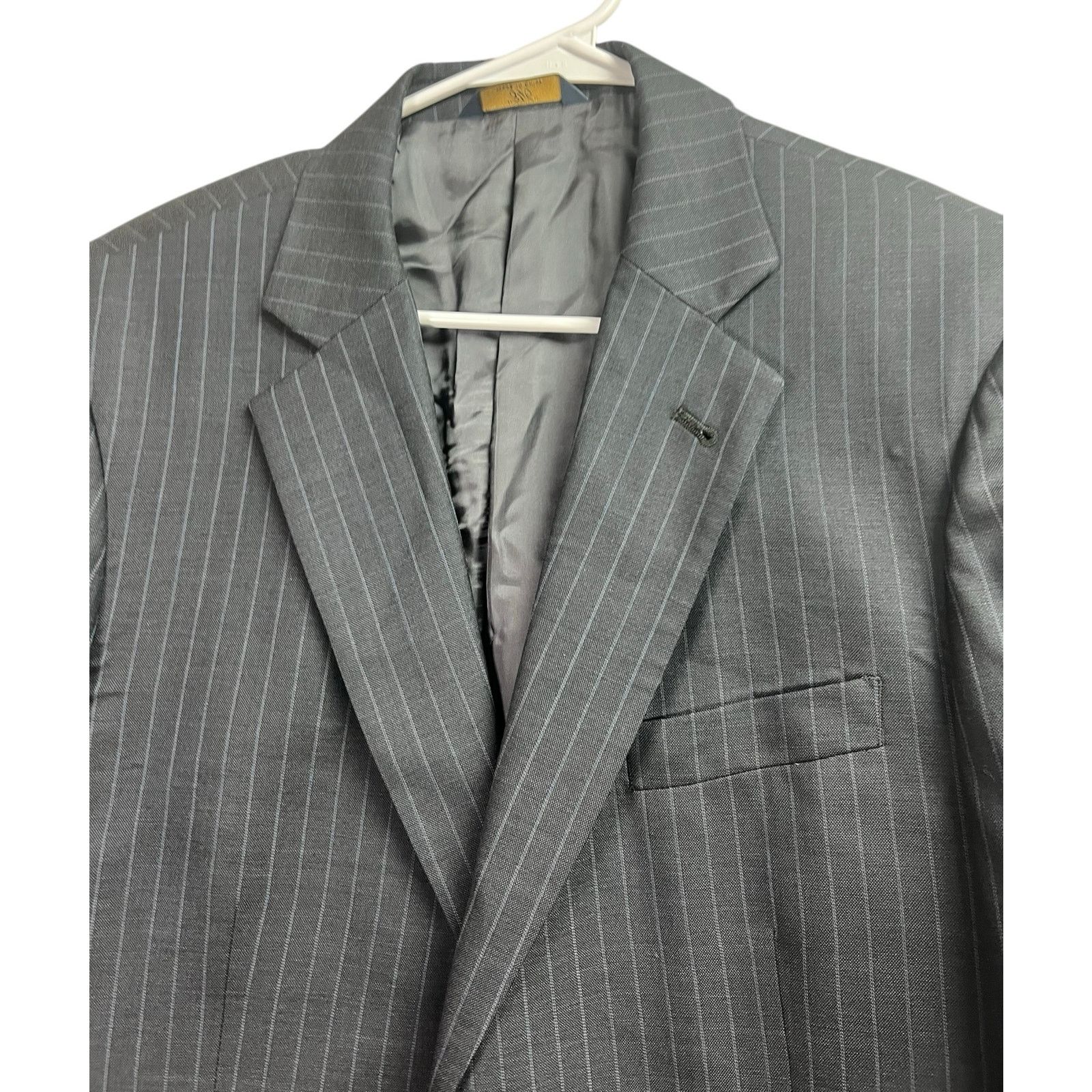 Brooks Brothers Brooks Brothers 346 Blazer 41R Gray Striped Madison Fit Size 42R - 2 Thumbnail