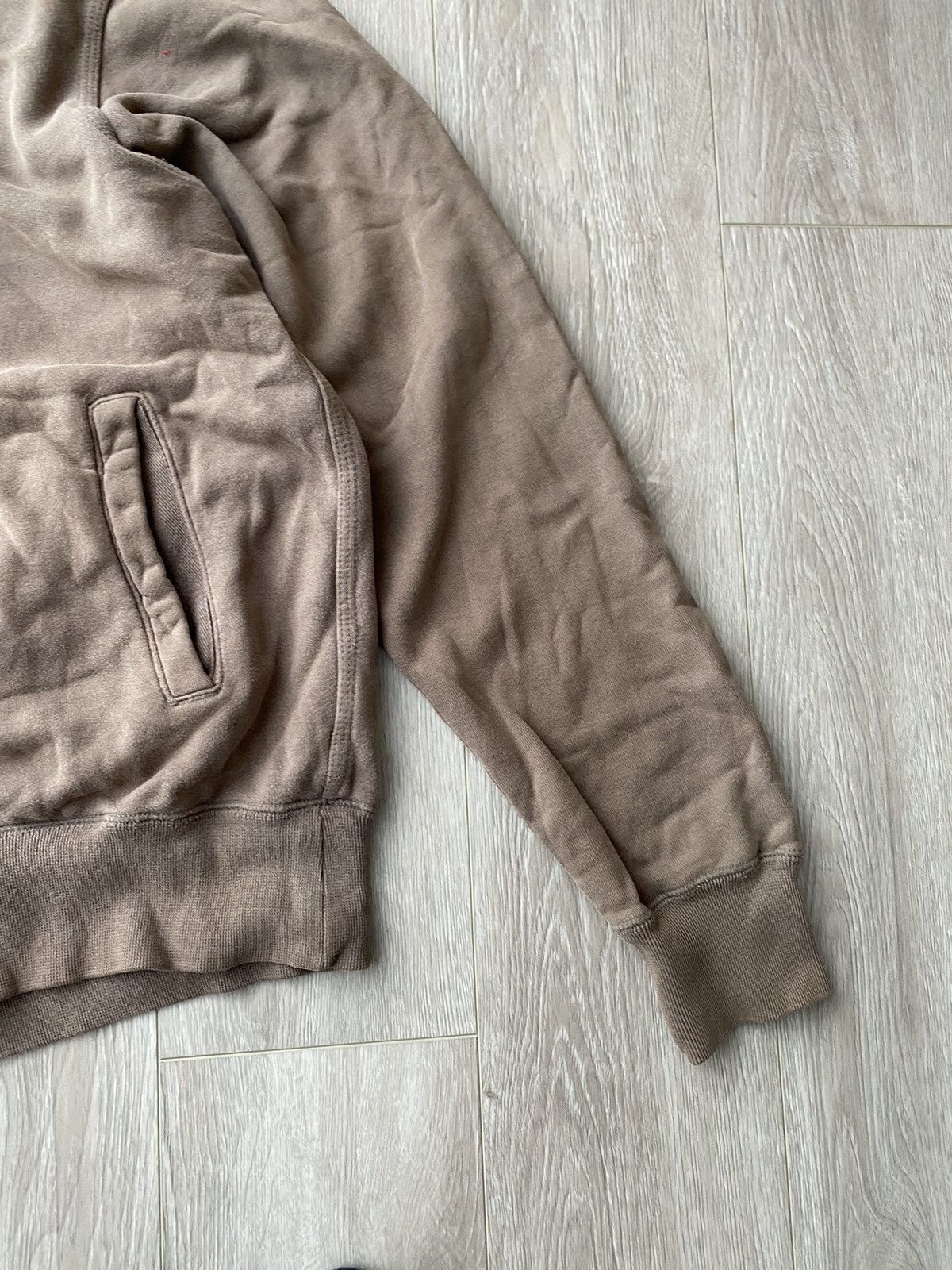 Nike × Vintage Vintage Y2K Nike Zip-Up Hoodie Brown Size US S / EU 44-46 / 1 - 3 Thumbnail
