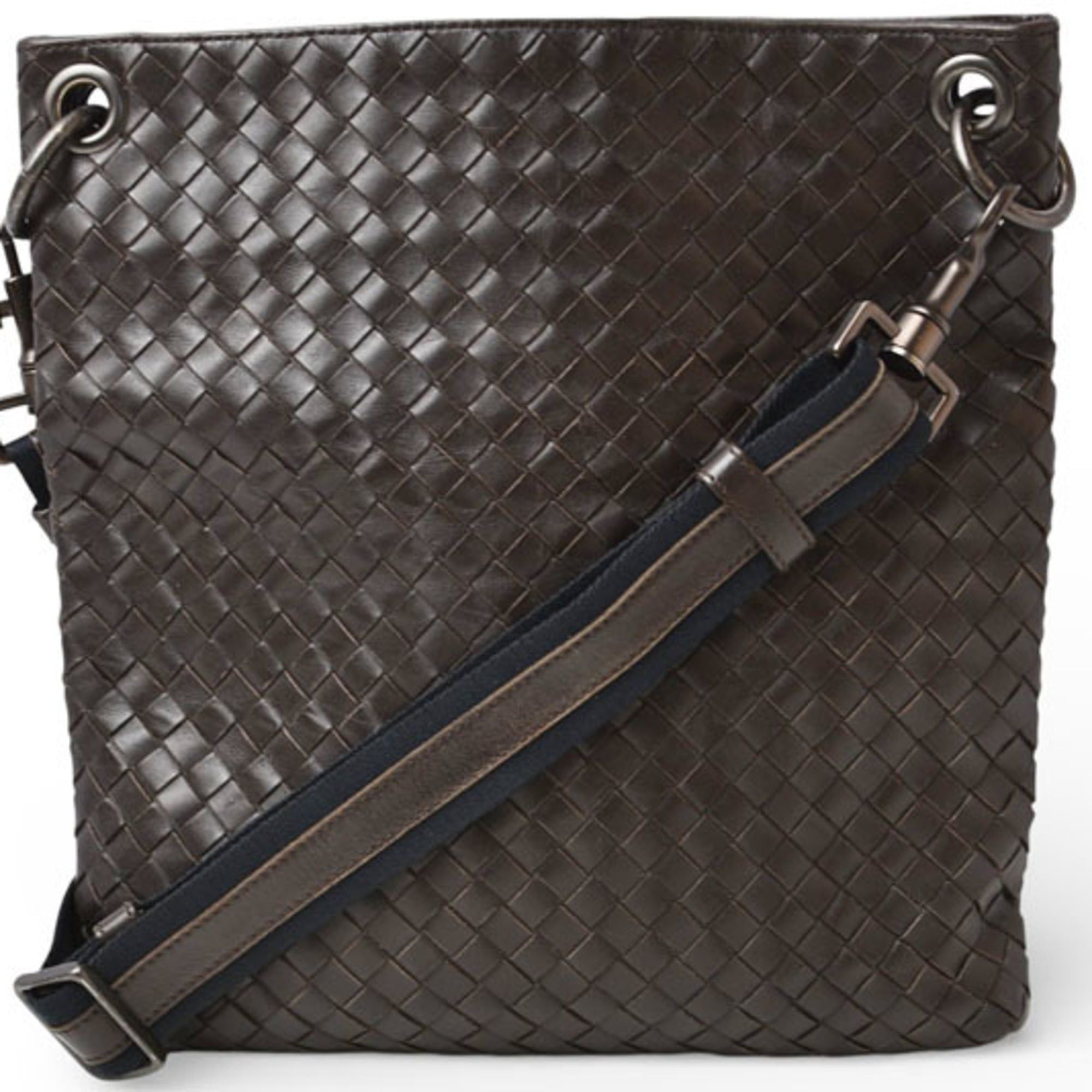 Bottega Veneta Shoulder Bag Crossbody Intrecciato VN Dark Brown 172726