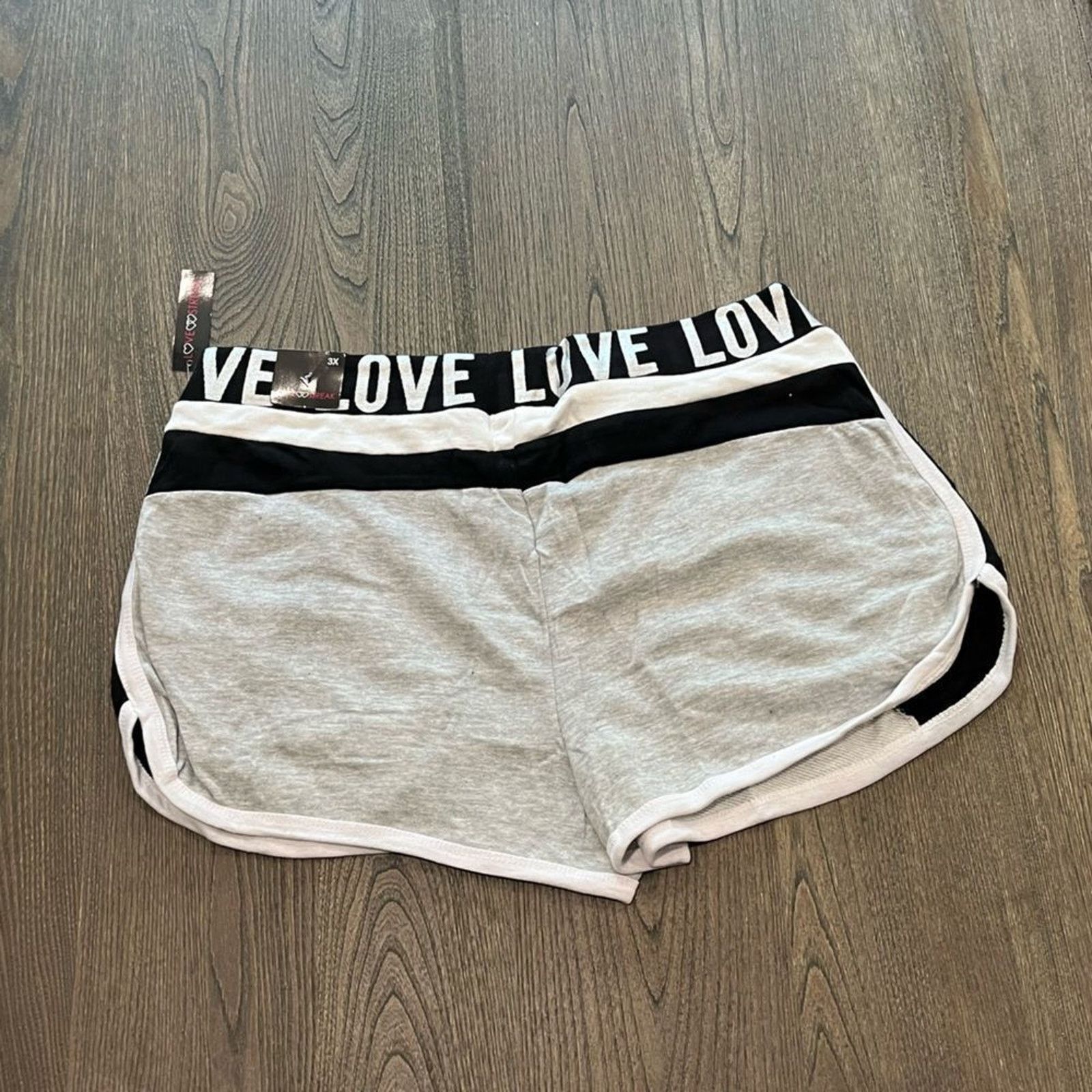 Vintage NWT Love Streak Womens Cotton Track Gym Shorts Size 3X Size 42" / US 20 - 3 Thumbnail