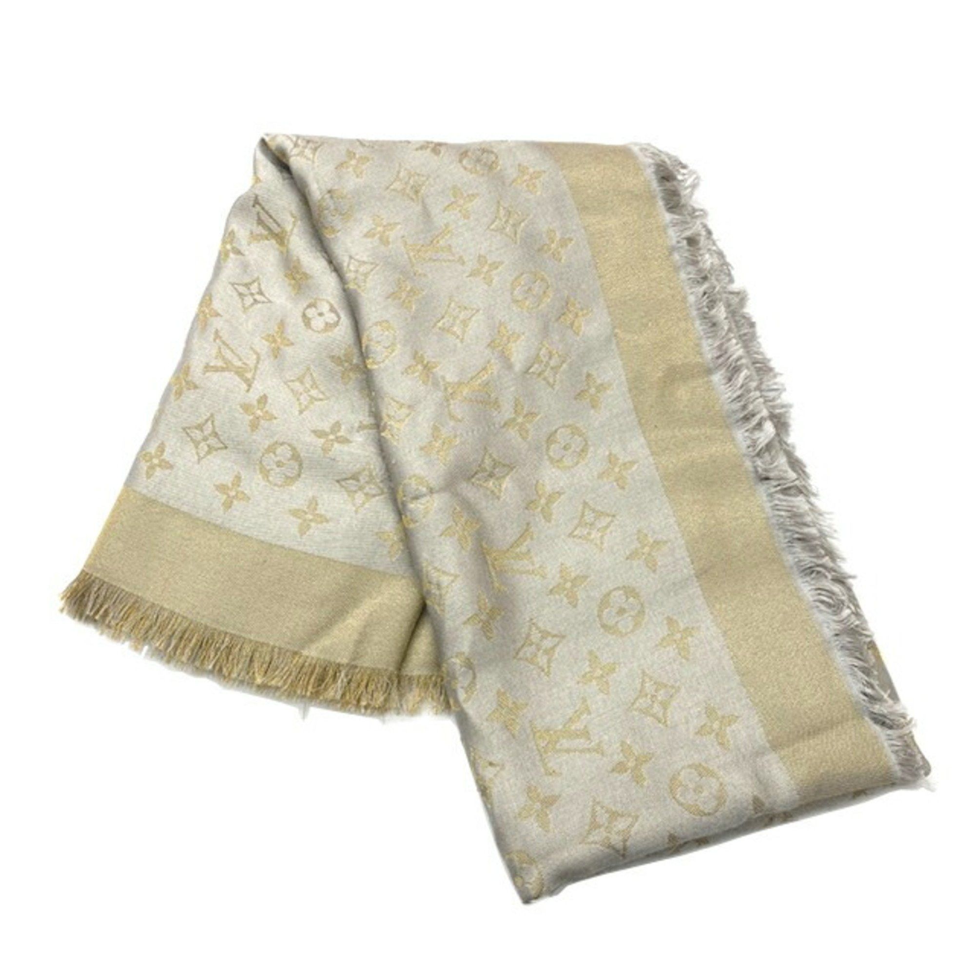 louis vuitton shawl greige