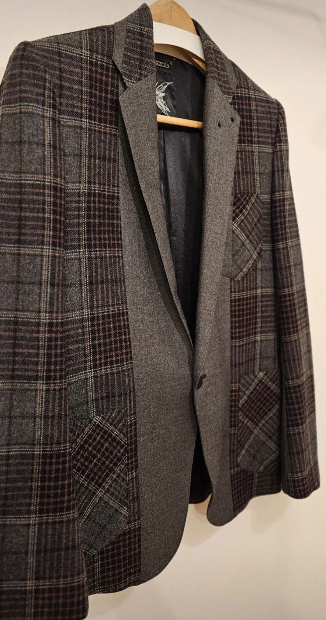 kiryuyrik KIRUYURIK Patchwork Wool Blazer Size 50R - 5 Thumbnail