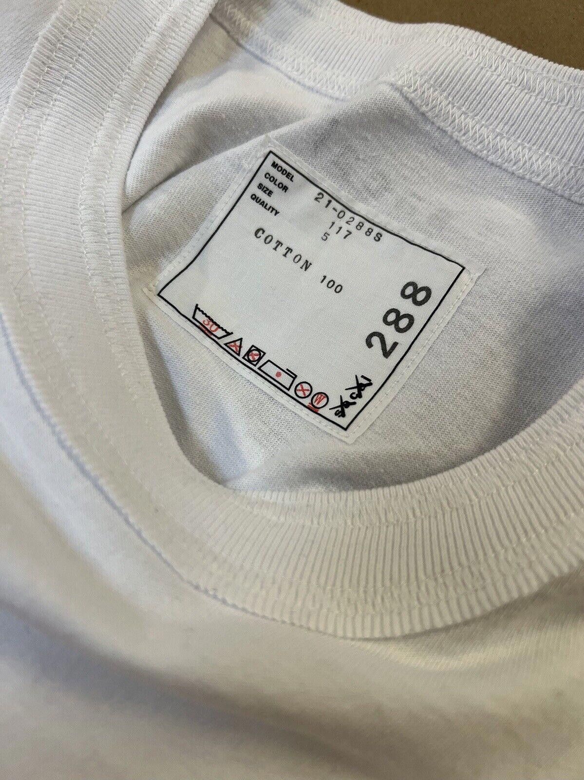 Sacai FW21 SACAI x KAWS FLOCKED LOGO PRINT T-SHIRT WHITE 4 XL Size US XL / EU 56 / 4 - 6 Thumbnail
