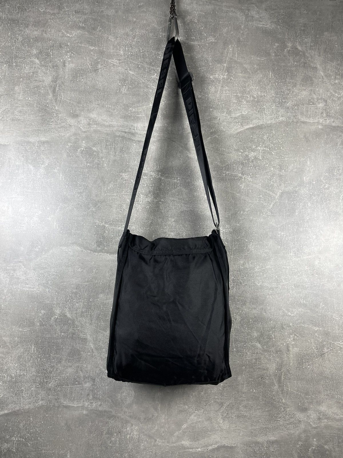 Diesel Diesel Nylon Y2K Crossbody Shoulder Sling Bag Black Size ONE SIZE - 6 Thumbnail